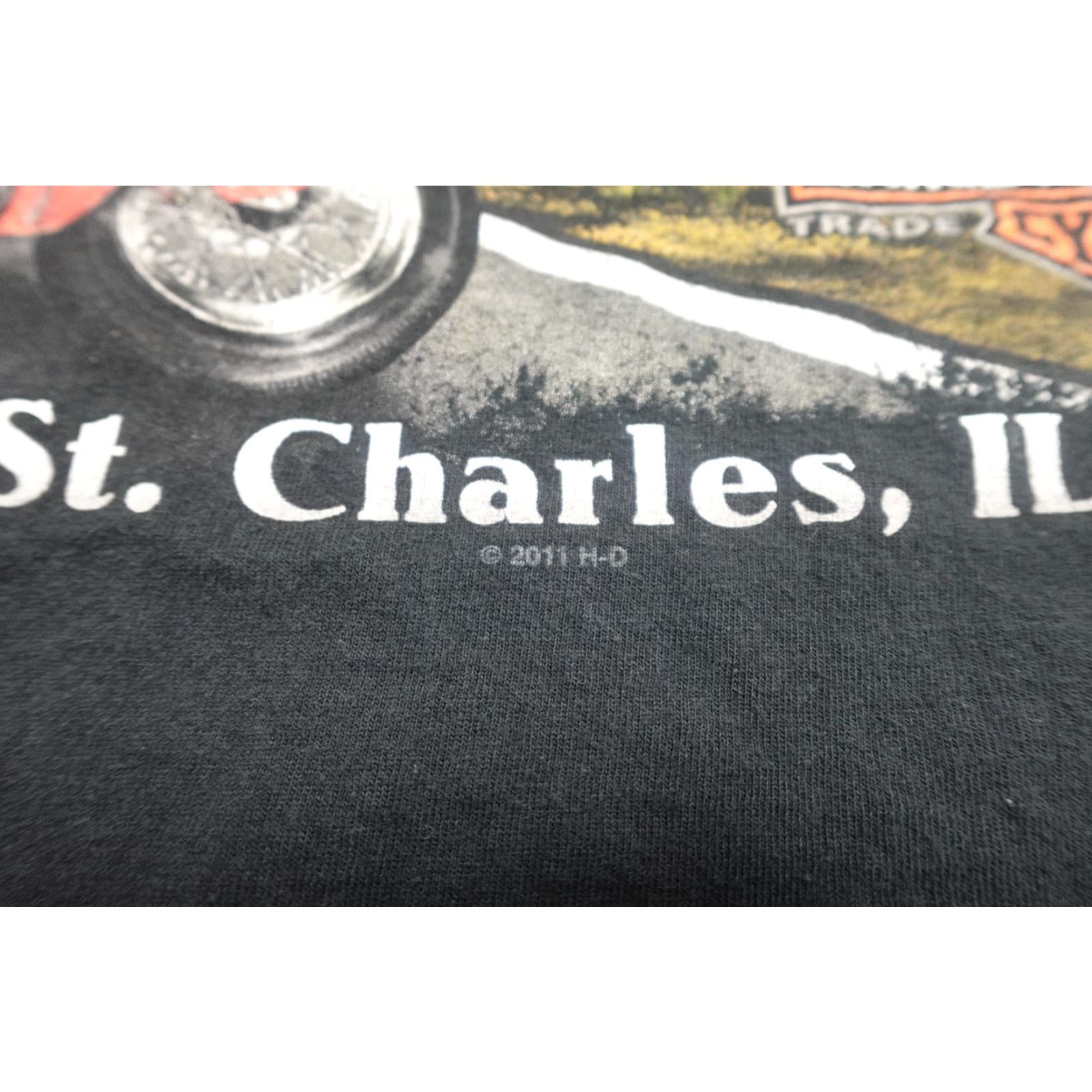 Harley Davidson VINTAGE Harley-Davidson Shirt Mens M Black Fox River St Charles Biker Rider Size US M / EU 48-50 / 2 - 6 Thumbnail