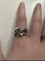 Other Gothic Cross Ring Grunge Punk Black Jewelry Size ONE SIZE - 3 Thumbnail