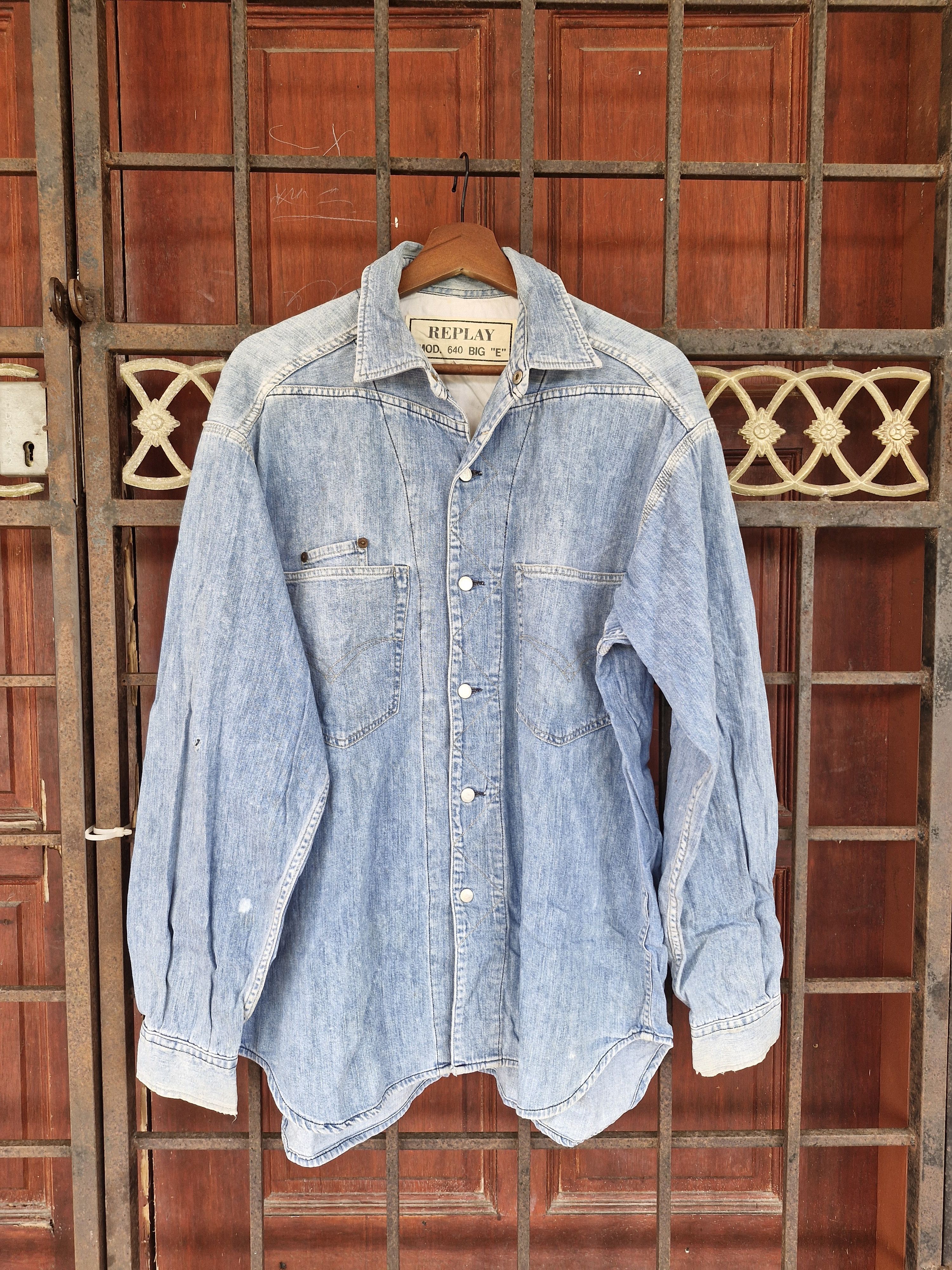 Replay VINTAGE!! REPLAY MOD 640 BIG "E" DENIM JACKET Size US L / EU 52-54 / 3 - 1 Thumbnail