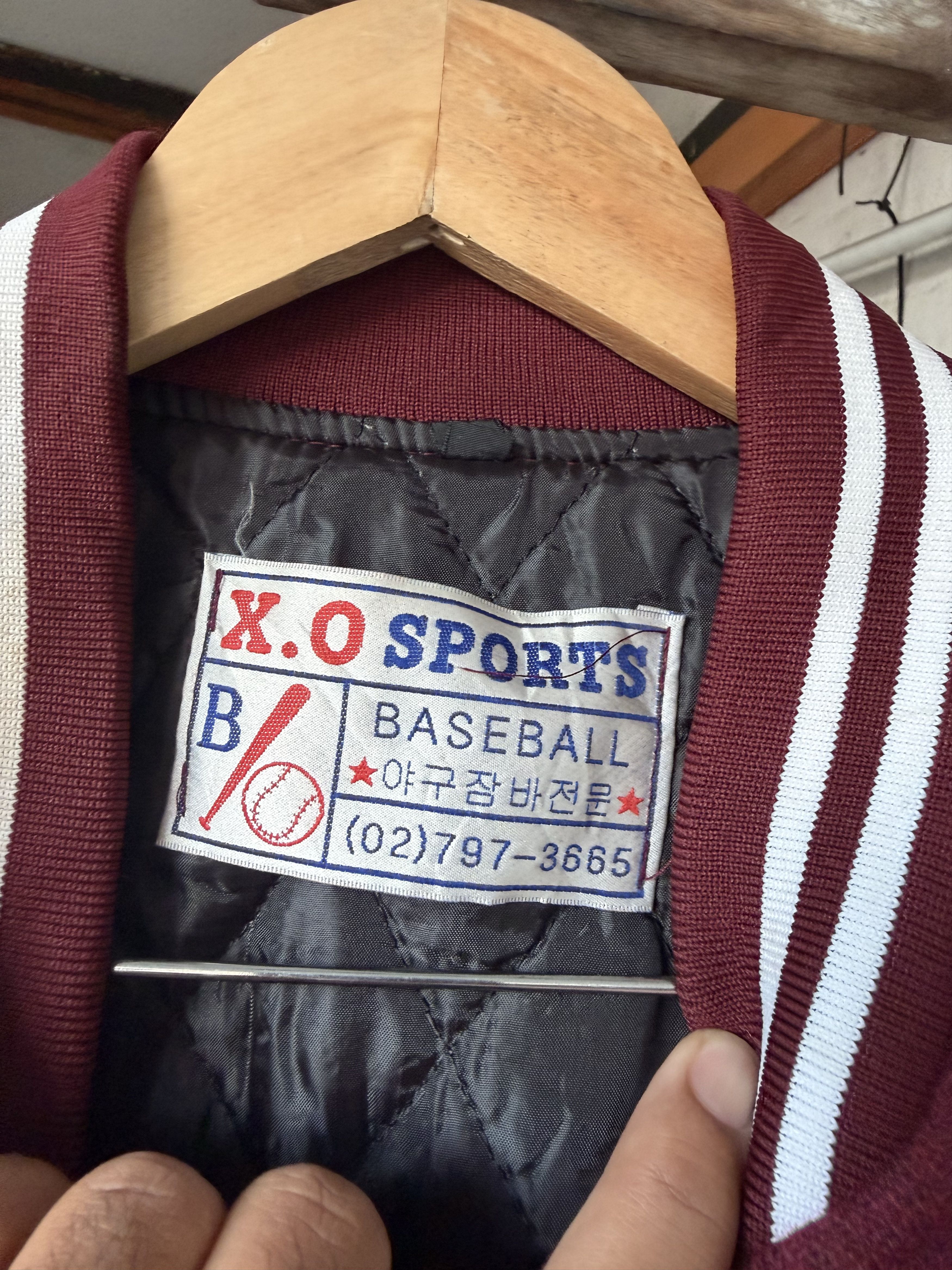 MLB Korea University Embroidery Tiger Logo Varsity Arm Leather Size US XL / EU 56 / 4 - 16 Thumbnail