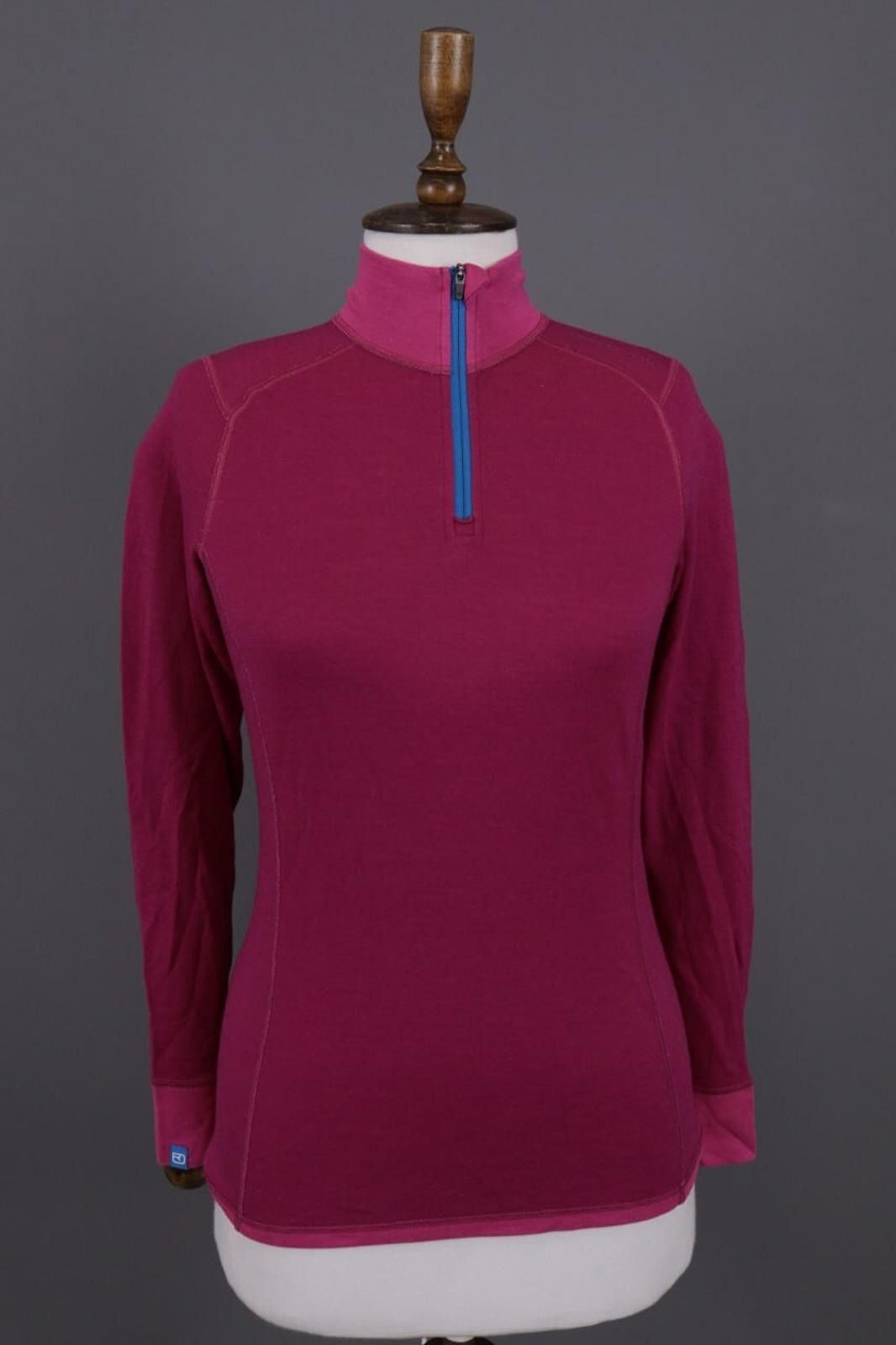 ORTOVOX Ortovox Burgundy Pink Lightweight Wool Base Layer Size M Size M / US 6-8 / IT 42-44 - 1 Thumbnail