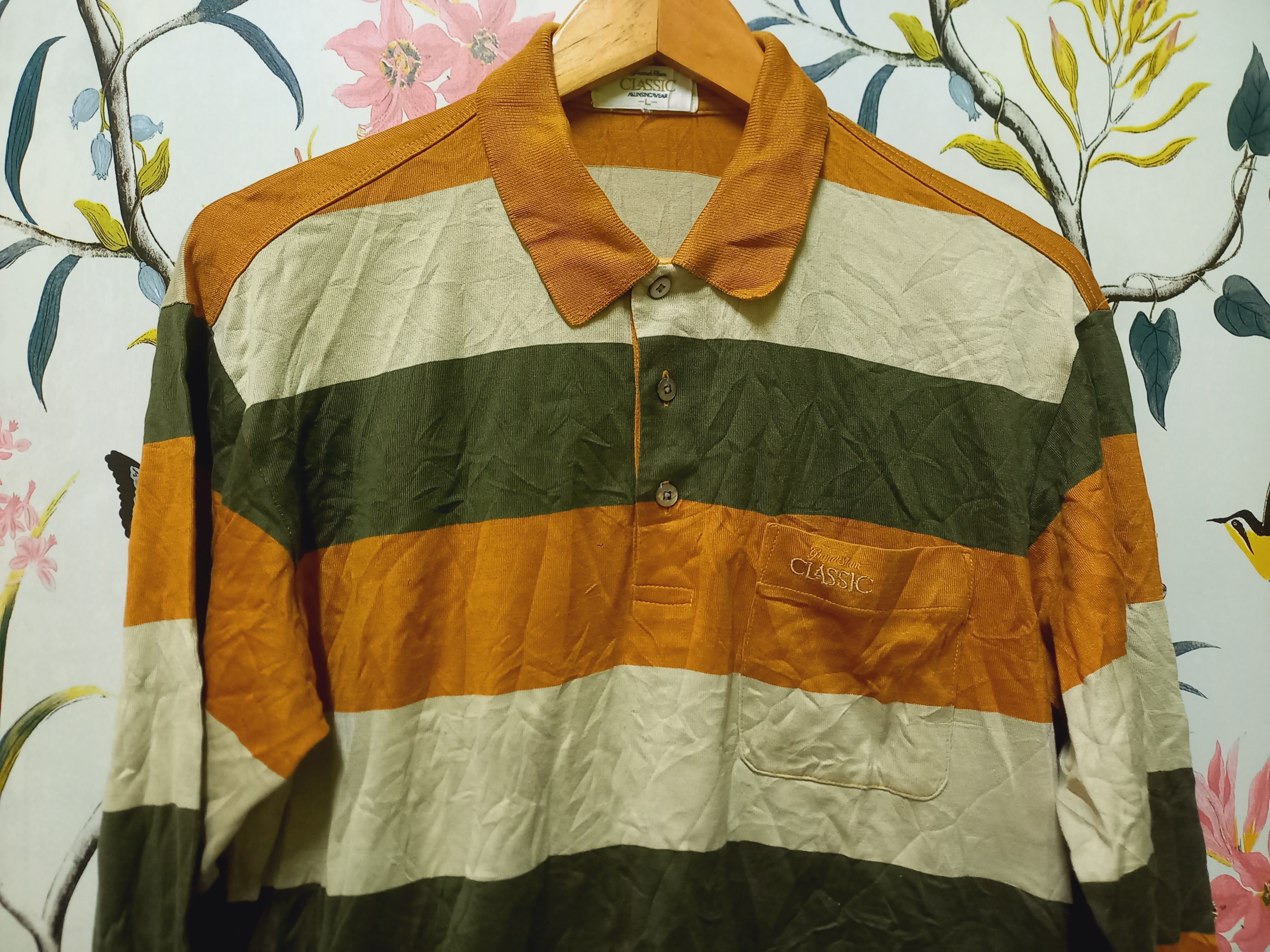 Vintage Vintage grandslam stripes musingwear Size US L / EU 52-54 / 3 - 4 Thumbnail