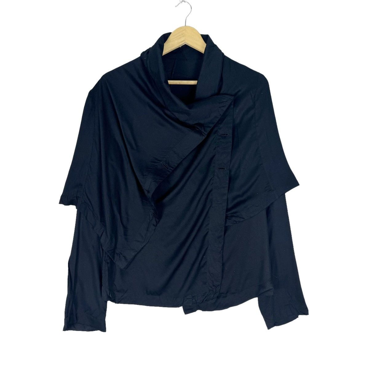 Ann Demeulemeester 🌟ANN DEMEULEMEESTER SPIRAL COLLAR JACKET Size S / US 4 / IT 40 - 2 Thumbnail
