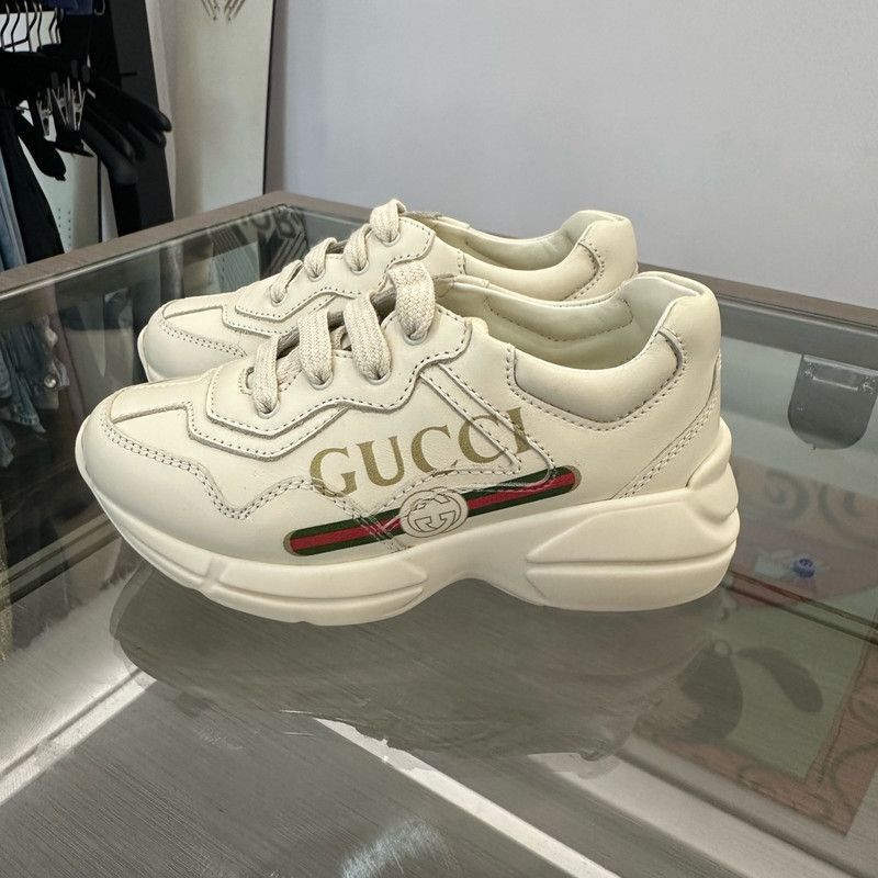 Gucci Gucci Rhyton Leather Sneakers for Kids - Size US 5 / EU 37 - 6 Thumbnail