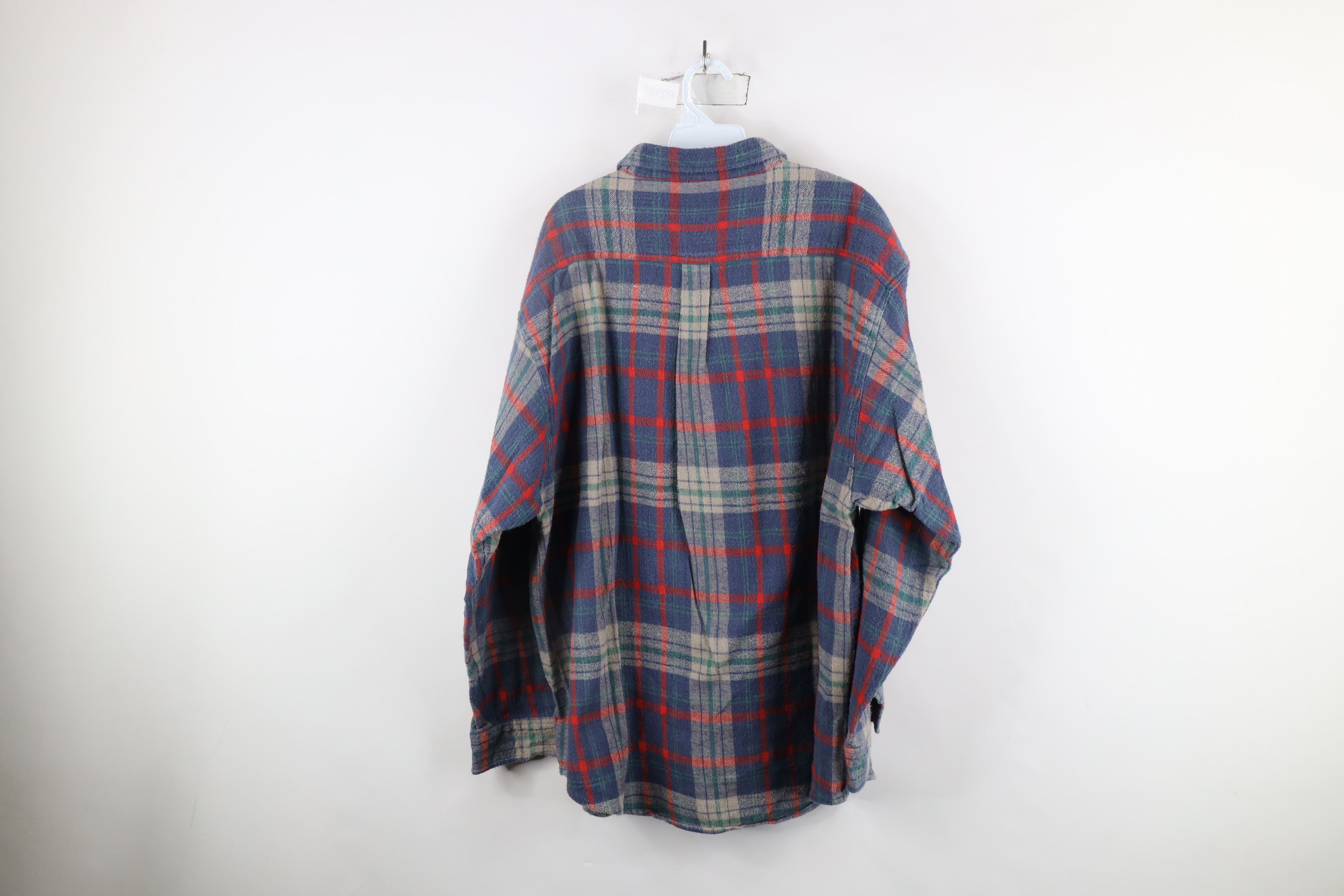 Vintage Vintage 90s Streetwear Heavyweight Flannel Button Shirt Size US XXL / EU 58 / 5 - 6 Thumbnail