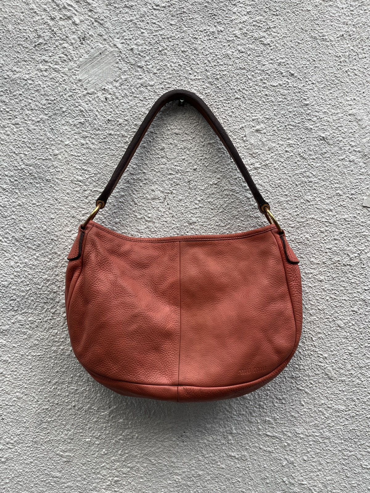 Miu Miu Miu Miu Leather Hobo Shoulder Bag Size ONE SIZE - 1 Thumbnail