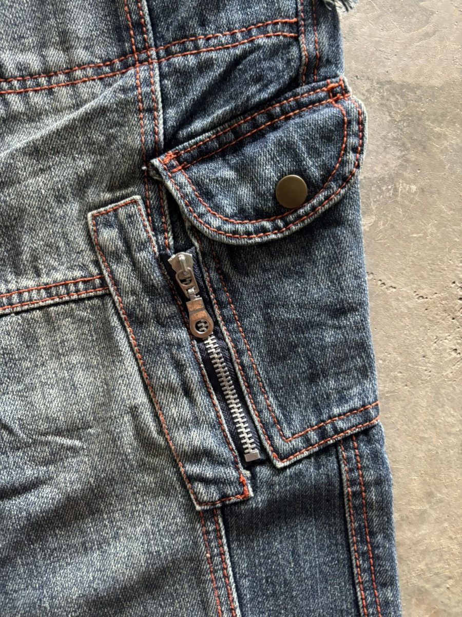 Japanese Brand vintage JEANS DE ART cargo baggy loose style jnco panelled Size US 30 / EU 46 - 9 Thumbnail