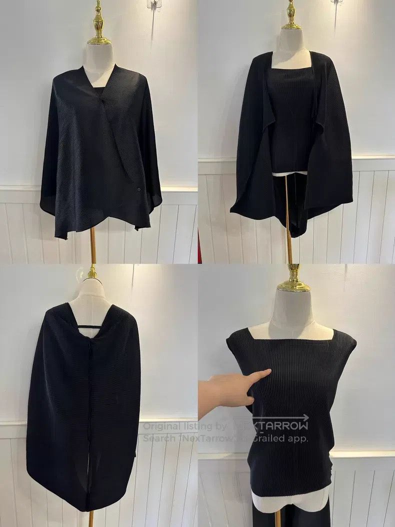 Issey Miyake Issey Miyake Black pleated top Size M / US 6-8 / IT 42-44 - 1 Thumbnail