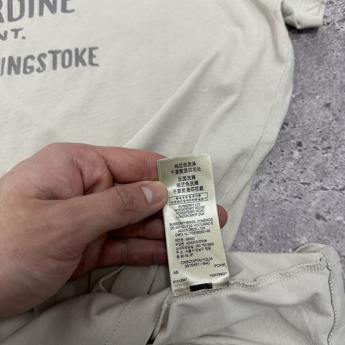 Burberry Vintage 00s Burberry Brit Yarn Proof Gabardine tee y2k og Size US M / EU 48-50 / 2 - 8 Thumbnail