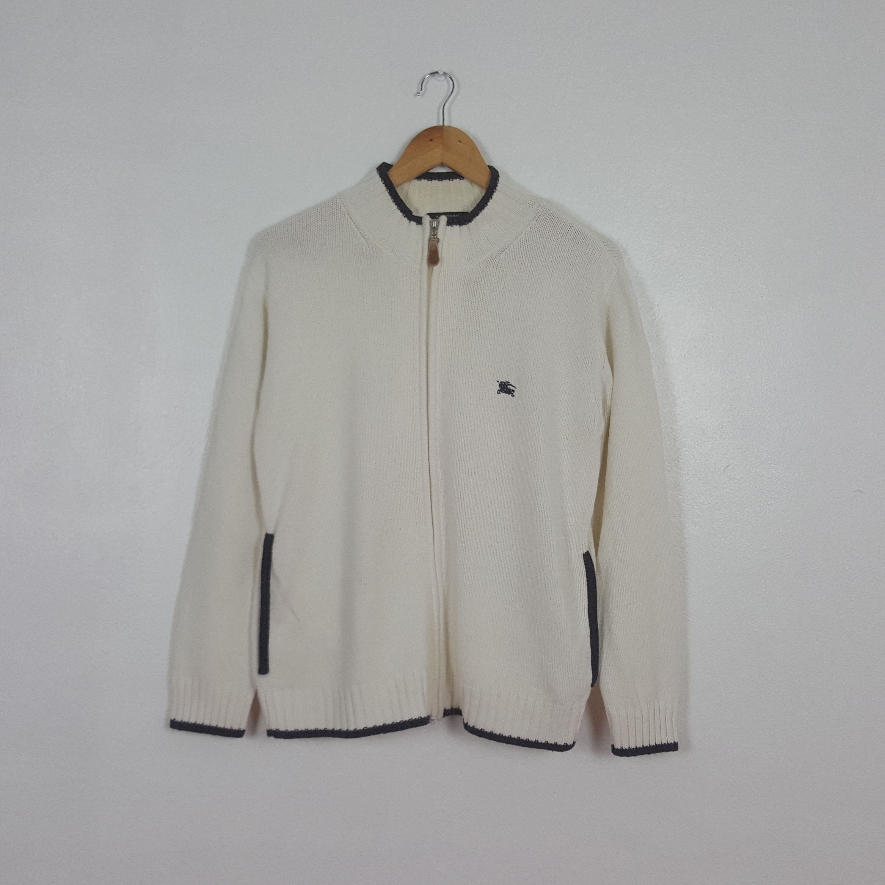 Burberry Vintage Burberry Black Label Sweater Jacket C307N8 Size US S / EU 44-46 / 1 - 1 Thumbnail