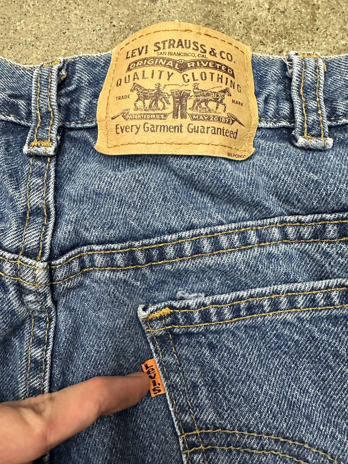 Levi's × Vintage Vintage Levi’s Orange Tab Midwash Jeans Size 36 Size US 36 / EU 52 - 5 Thumbnail