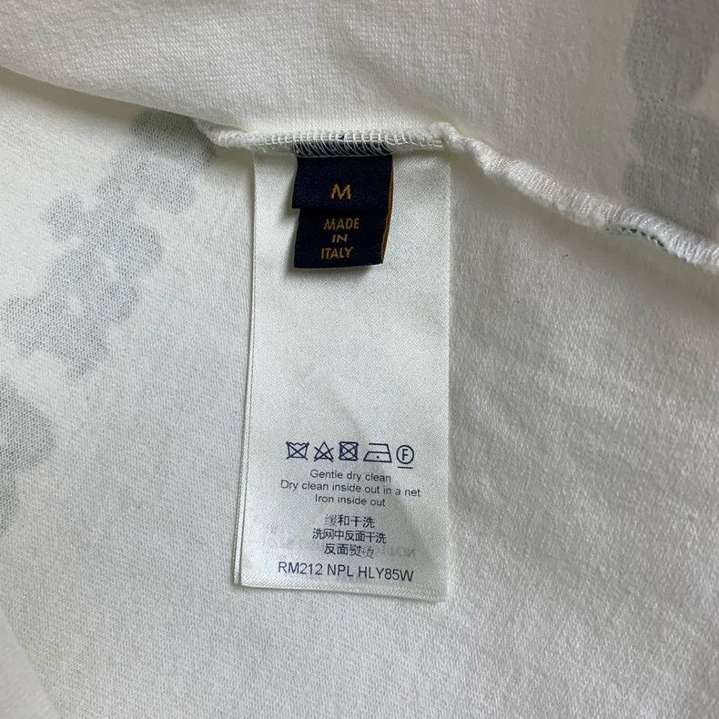 Louis Vuitton LOUIS VUITTON White and green slogan short sleeve T-shirt Size US M / EU 48-50 / 2 - 7 Thumbnail