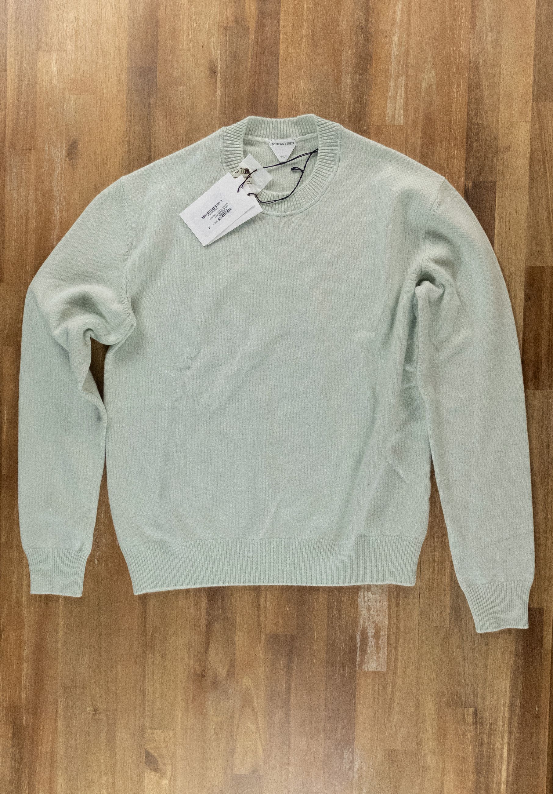 Bottega Veneta BOTTEGA VENETA Glacier green cashmere sweater Medium q Size US M / EU 48-50 / 2 - 1 Thumbnail