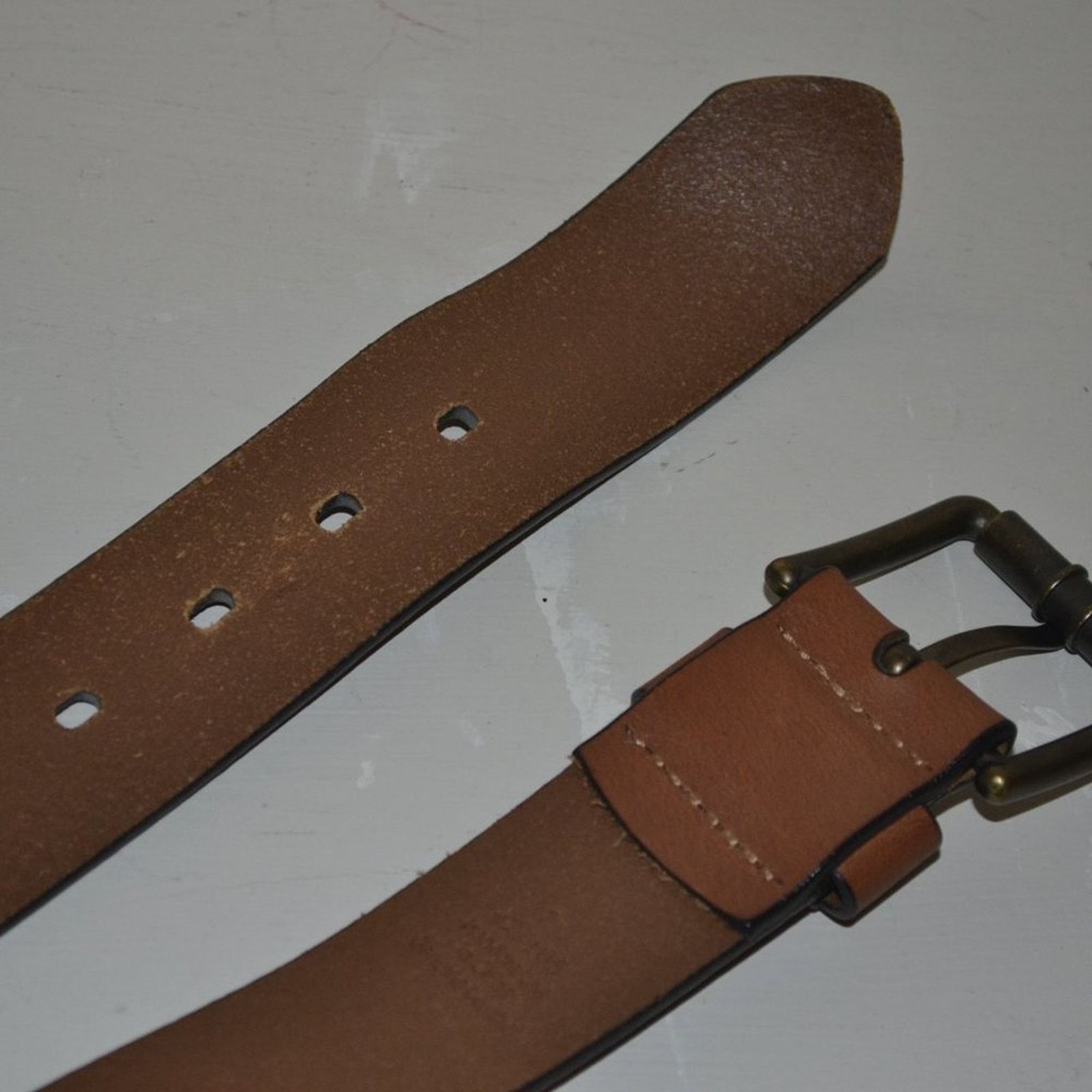 Nautica Nautica Brown Leather Belt Genuine Leather Casual Sz 42/105 Size 42 - 3 Thumbnail