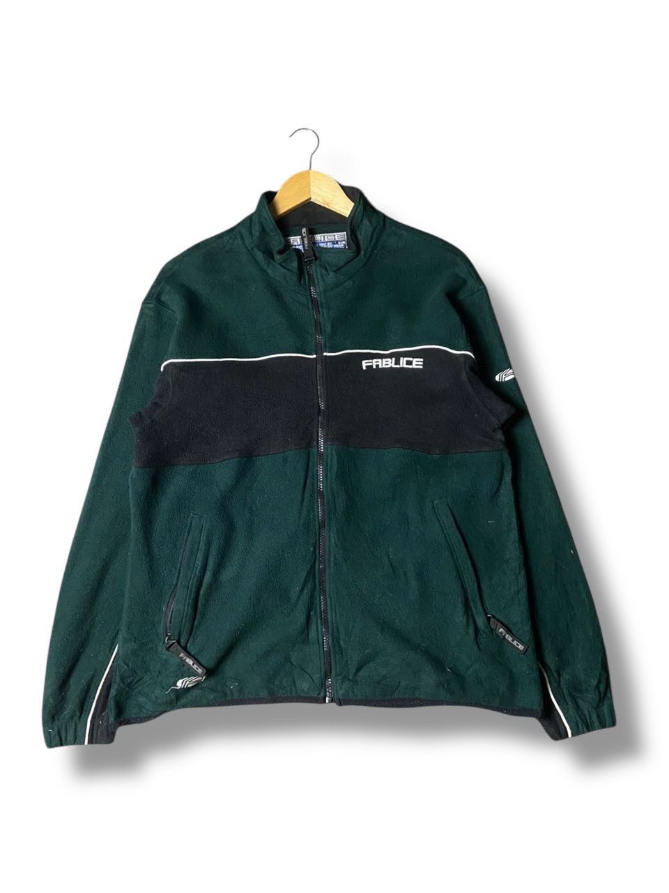 Japanese Brand Fablice Brand Color Block Full Zip Fleece Jacket (168) Size US S / EU 44-46 / 1 - 1 Thumbnail