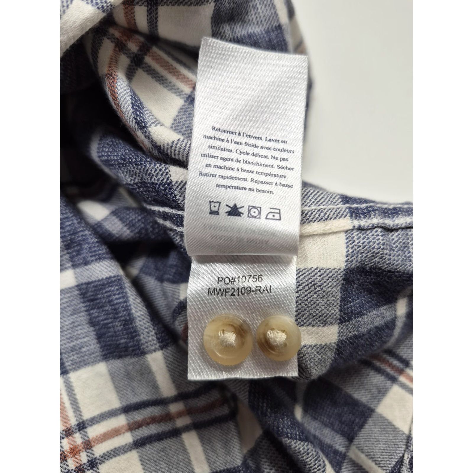 Faherty Faherty Men's Flannel Shirt 2XL Blue Plaid Button-Up Long Sleeve Cotton 100% Casual Fall Mens Size US XXL / EU 58 / 5 - 5 Thumbnail