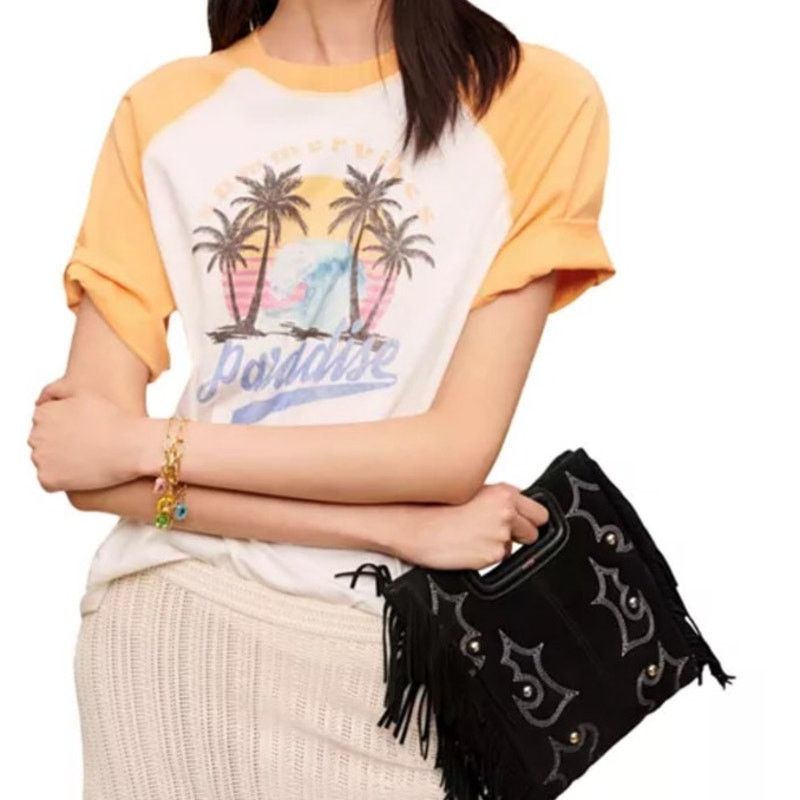 Maje MAJE Sunrise Paradise Tee Size US Small/ FR 1 Size S / US 4 / IT 40 - 1 Thumbnail