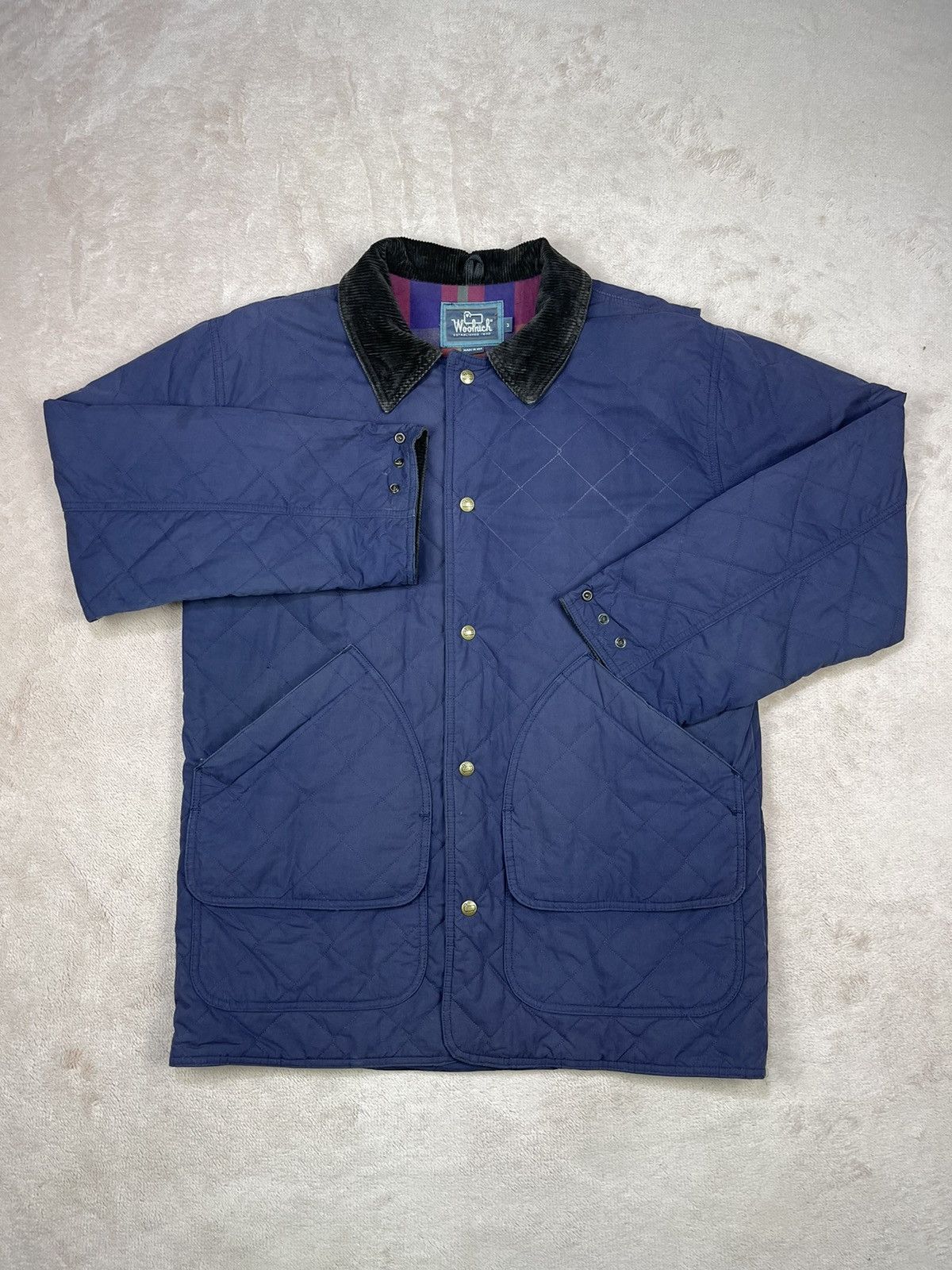 Woolrich Woolen Mills Vtg Woolrich USA Diamond Quilted Chore Jackets Size US M / EU 48-50 / 2 - 1 Thumbnail