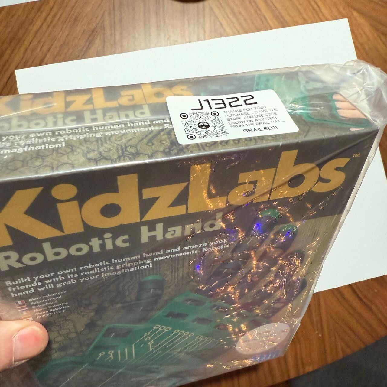 Designer KidzLabs Robotic Hand Model Kit STEM Learning Sealed New Size ONE SIZE - 8 Thumbnail