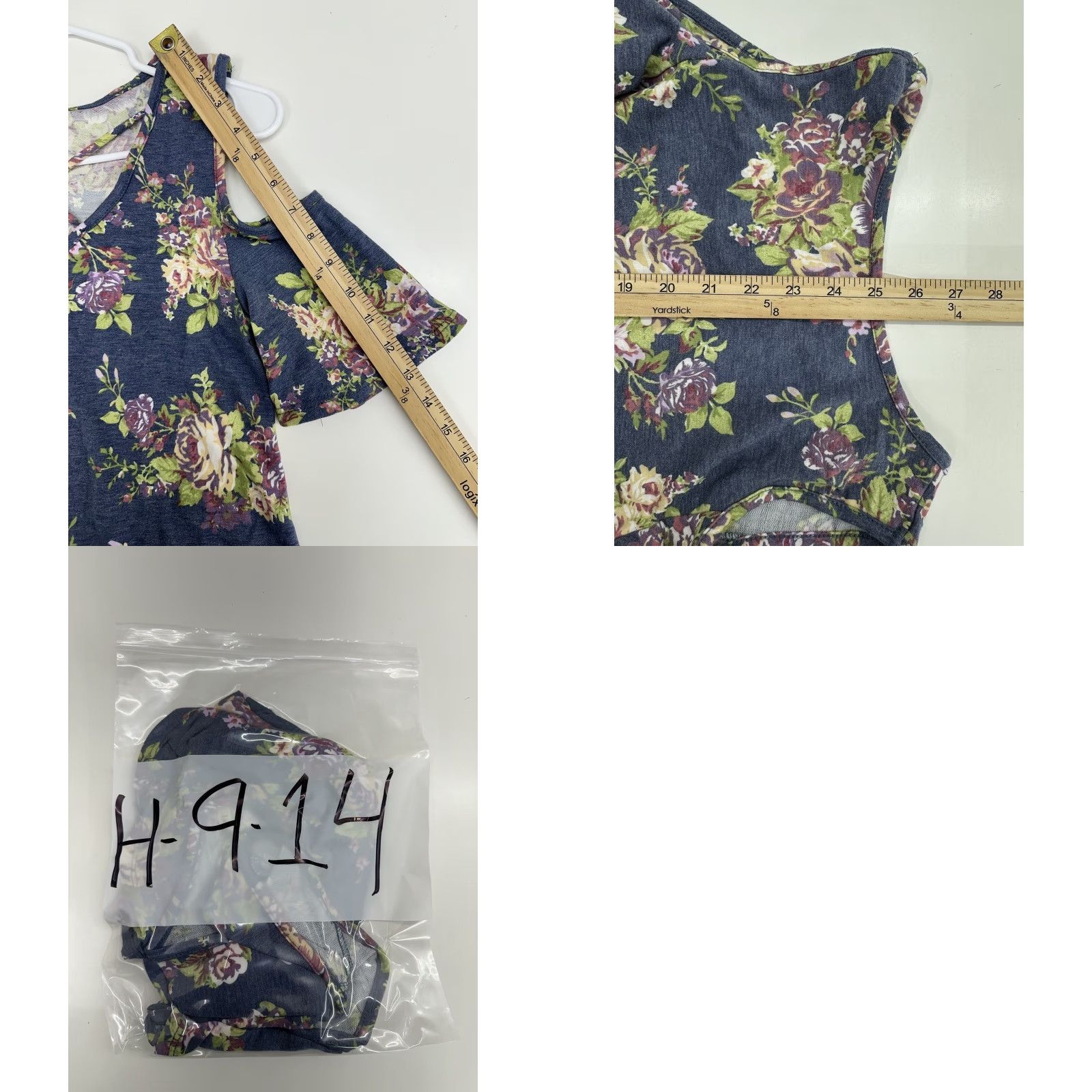 Vintage Lime N Chili Womens Shirt Size Small Blue Floral Col Shoulder Strappy Chest Sleeveless V-Neck Casual Shirt Womens Size S / US 4 / IT 40 - 8 Thumbnail