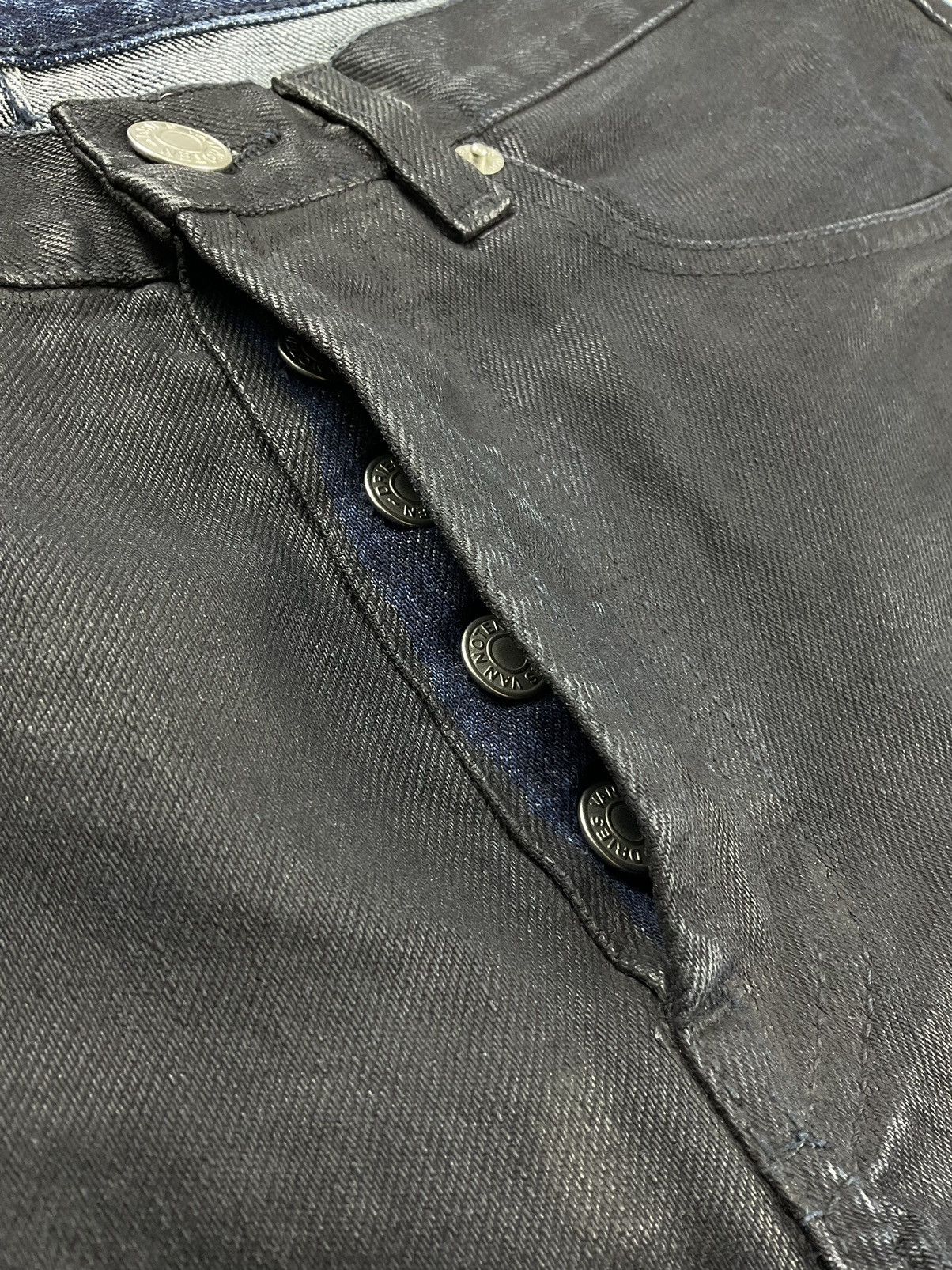 Dries Van Noten Dries Van Noten Waxed Denim Pants Size US 32 / EU 48 - 8 Thumbnail