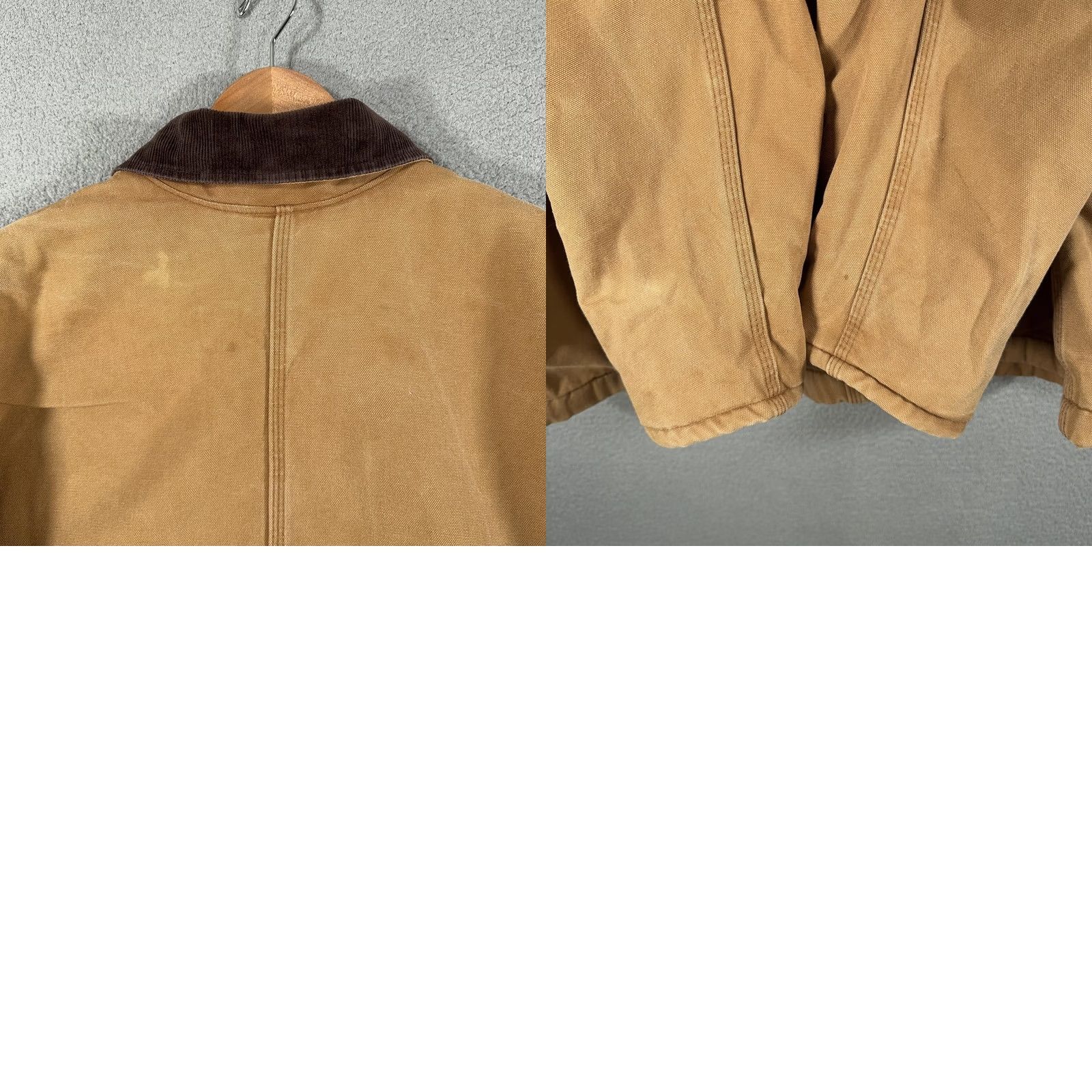 Dickies VINTAGE Dickies Jacket Corduroy Collar 2XL Brown Canvas Work Quilted Lined Insulated Wool 90s Mens Size US XXL / EU 58 / 5 - 11 Thumbnail