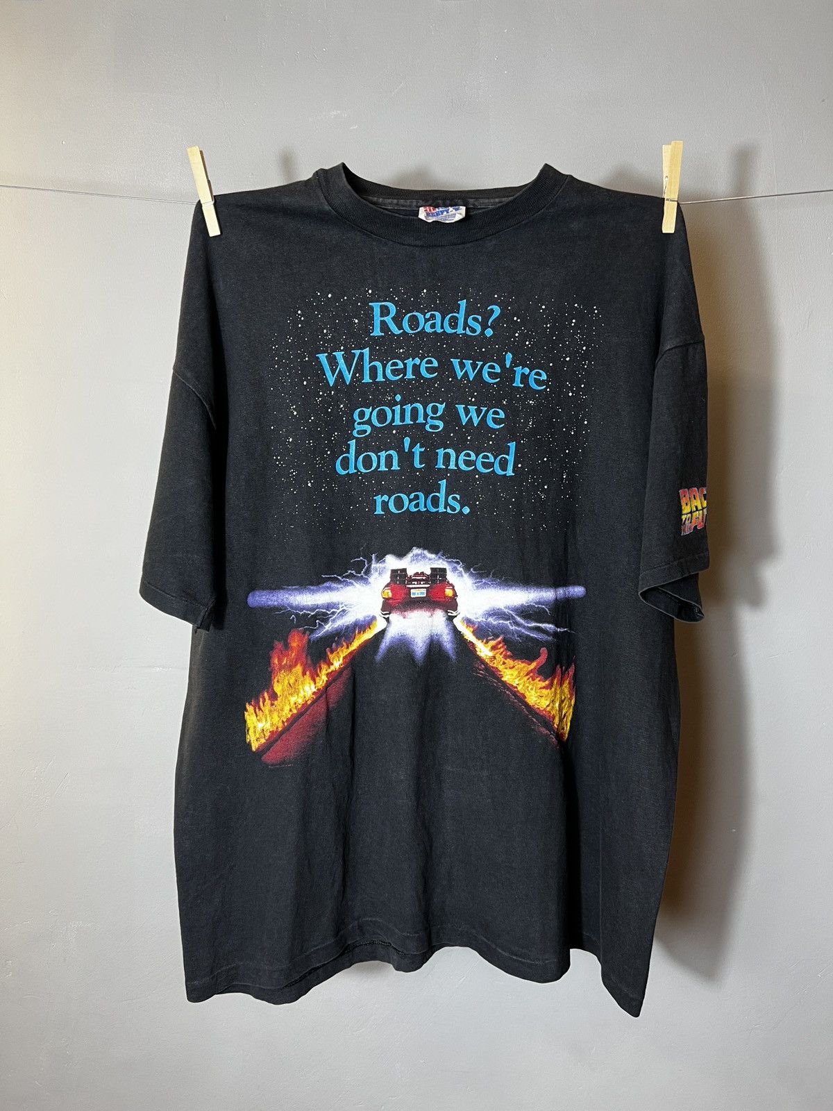 Other VINTAGE RARE 90S BACK TO THE FUTURE T SHIRT🎖️ Size US XL / EU 56 / 4 - 1 Thumbnail