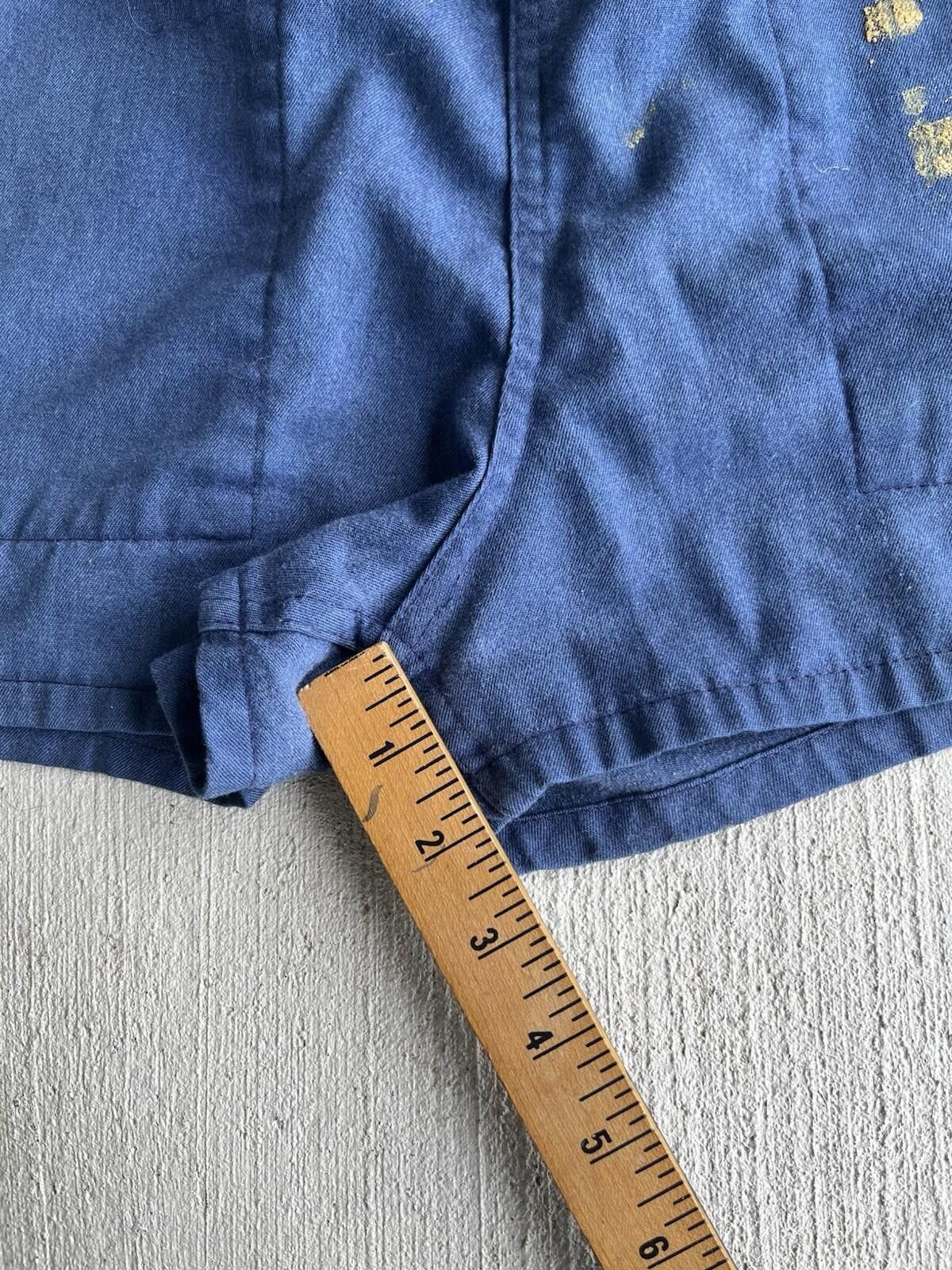 Nike VTG Nike Swoosh Navy Blue Shorts Embroidered Logo 90s 80s Size US 34 / EU 50 - 8 Thumbnail