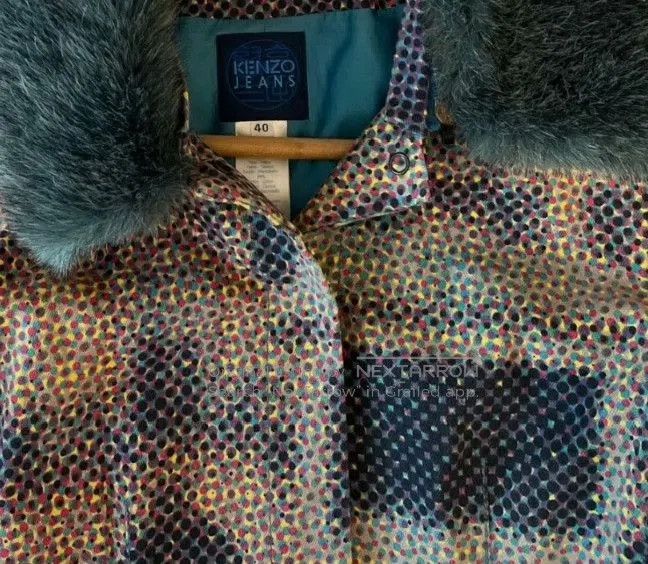 Kenzo KENZO Pop Art Fur Collar Cardigan. Size S / US 4 / IT 40 - 8 Thumbnail
