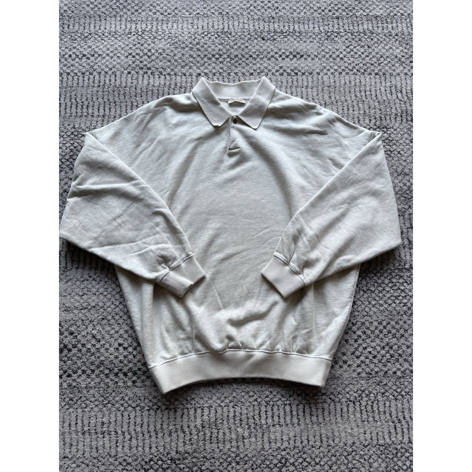 Fear of God Fear of God Eternal Fleece Polo - Warm Heather Oatmeal / M Size US M / EU 48-50 / 2 - 1 Thumbnail