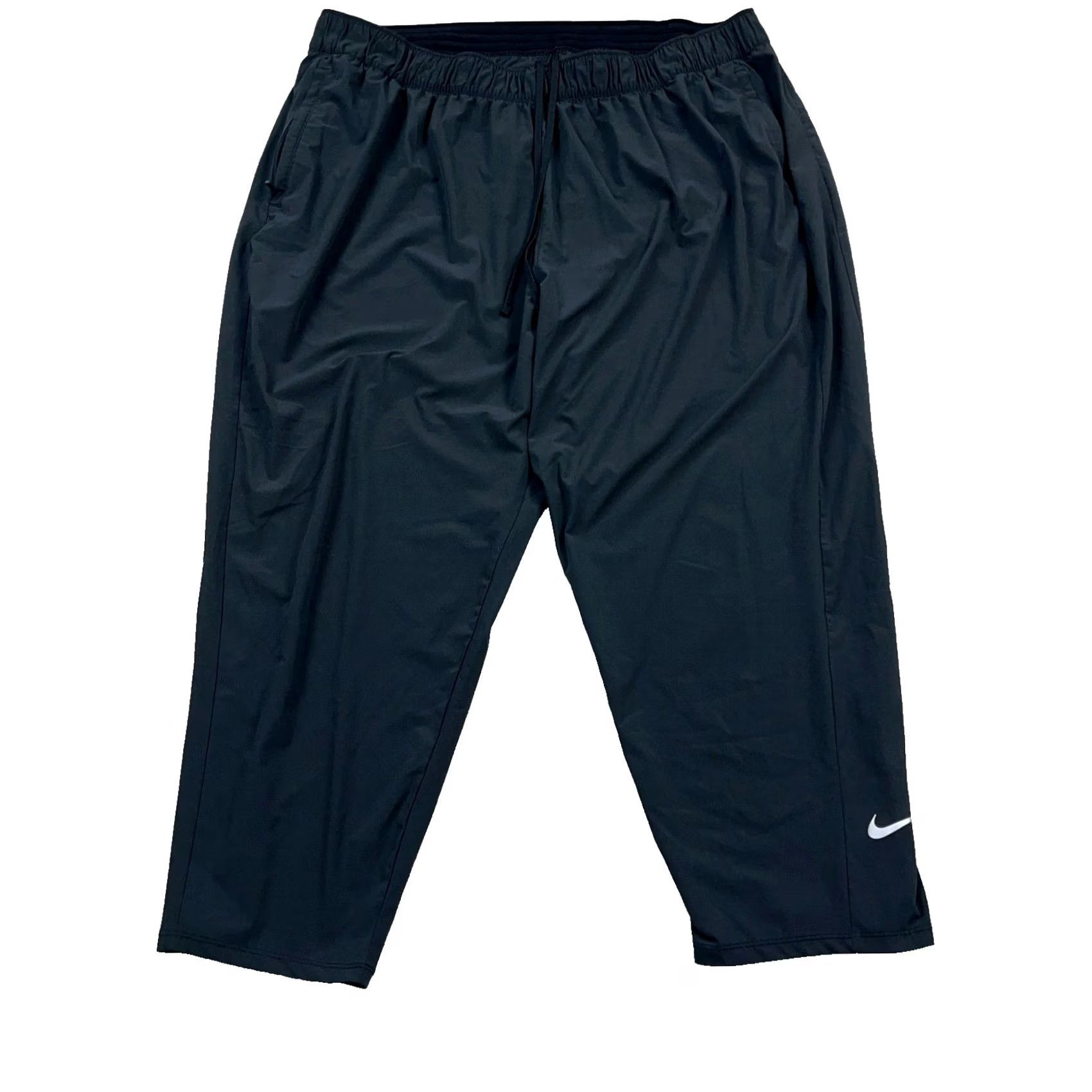 Nike Nike Dri-FIT Pants Women 2X Black Cropped Windbreakers Joggers Featherlight Dri-Fit Size 40" / US 18 - 2 Thumbnail
