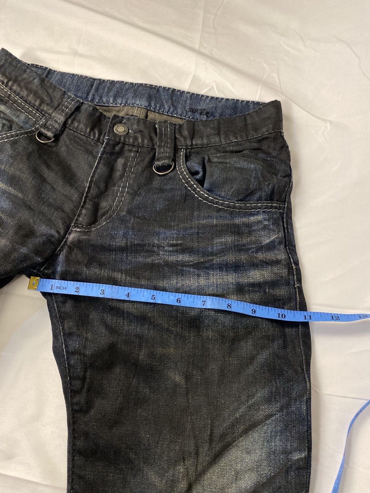 BUFFALO BOBS ✨ Archive Buffalo Bobs Curve Spiral Waxed Flared Punk Denim Size US 30 / EU 46 - 20 Thumbnail