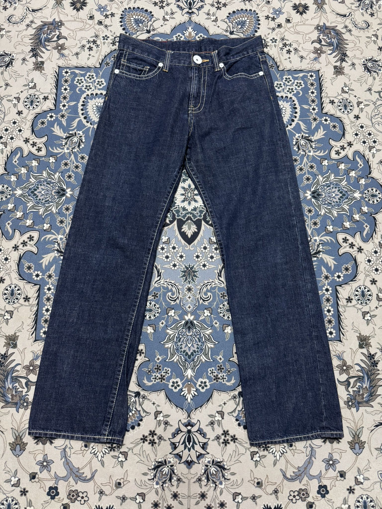 Beauty Beast × General Research × Japanese Brand Vintage CO & LU Daicock Inspired Evisu Jeans Red Line Size US 32 / EU 48 - 3 Thumbnail