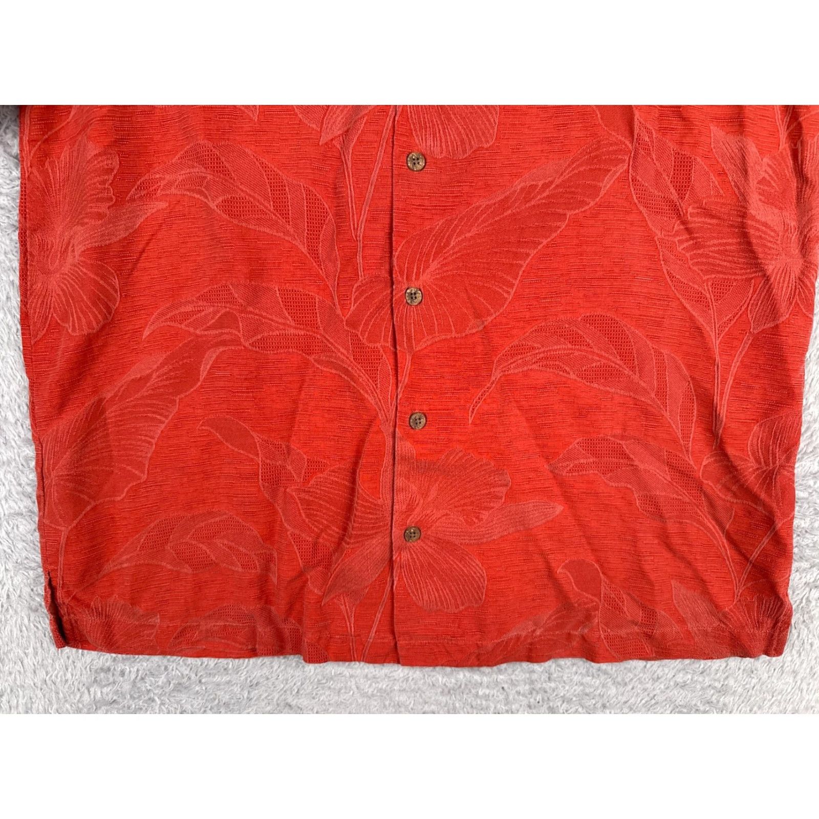 Tommy Bahama Tommy Bahama Shirt Men Large Red Floral Button Up Beach Resort Hawaiian Shirt Size US L / EU 52-54 / 3 - 5 Thumbnail