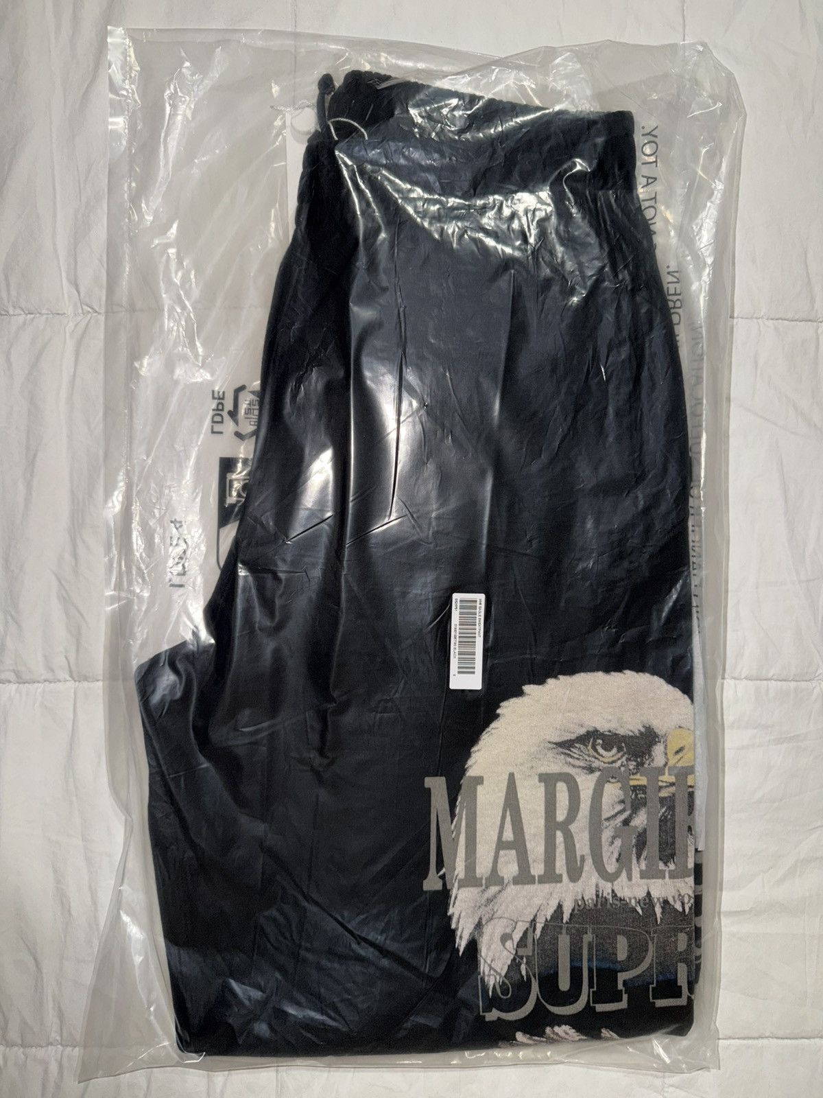 Maison Margiela × Supreme Supreme/MM6 Maison Margiela Eagle Sweatpant (size small) blk Size US 31 - 1 Thumbnail