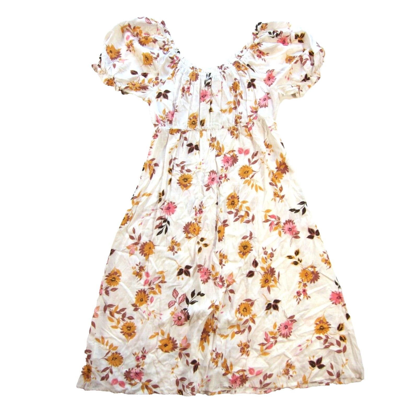 Pinko Luxology Sun Dress M Midi Floral Shirt Dress Pink Rayon Fit & Flare Womens Size M / US 6-8 / IT 42-44 - 2 Thumbnail