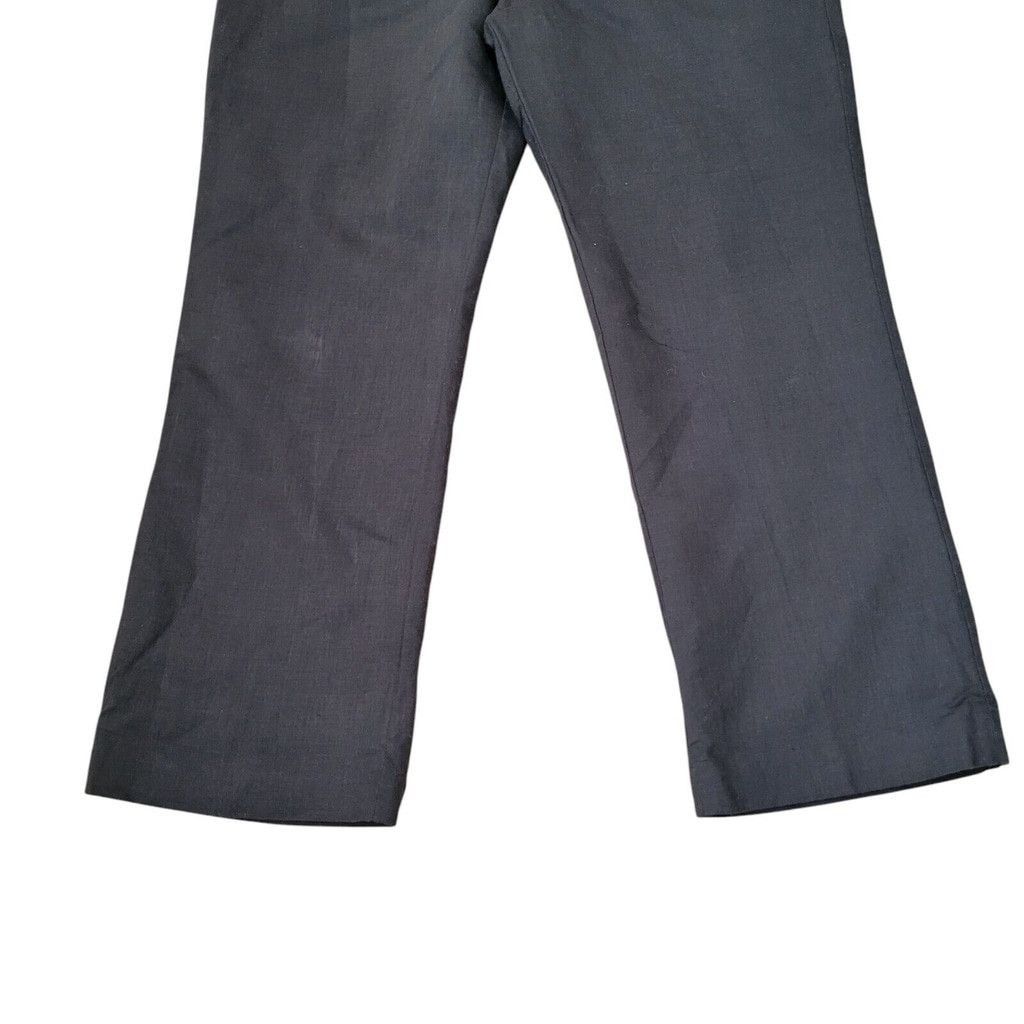 Kasper Kasper Linen Cotton Dress Pants Black Women’s 12P Excellent Size 34" / US 12 / IT 48 - 6 Thumbnail