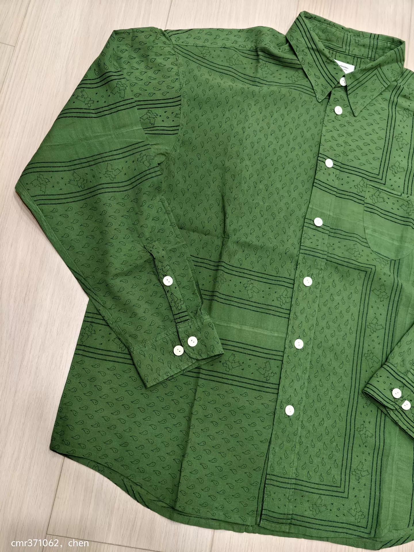 Visvim VISVIM 20AW LUMBER L/S BANDANA P.W. ND Green Size 2 Size US M / EU 48-50 / 2 - 2 Thumbnail