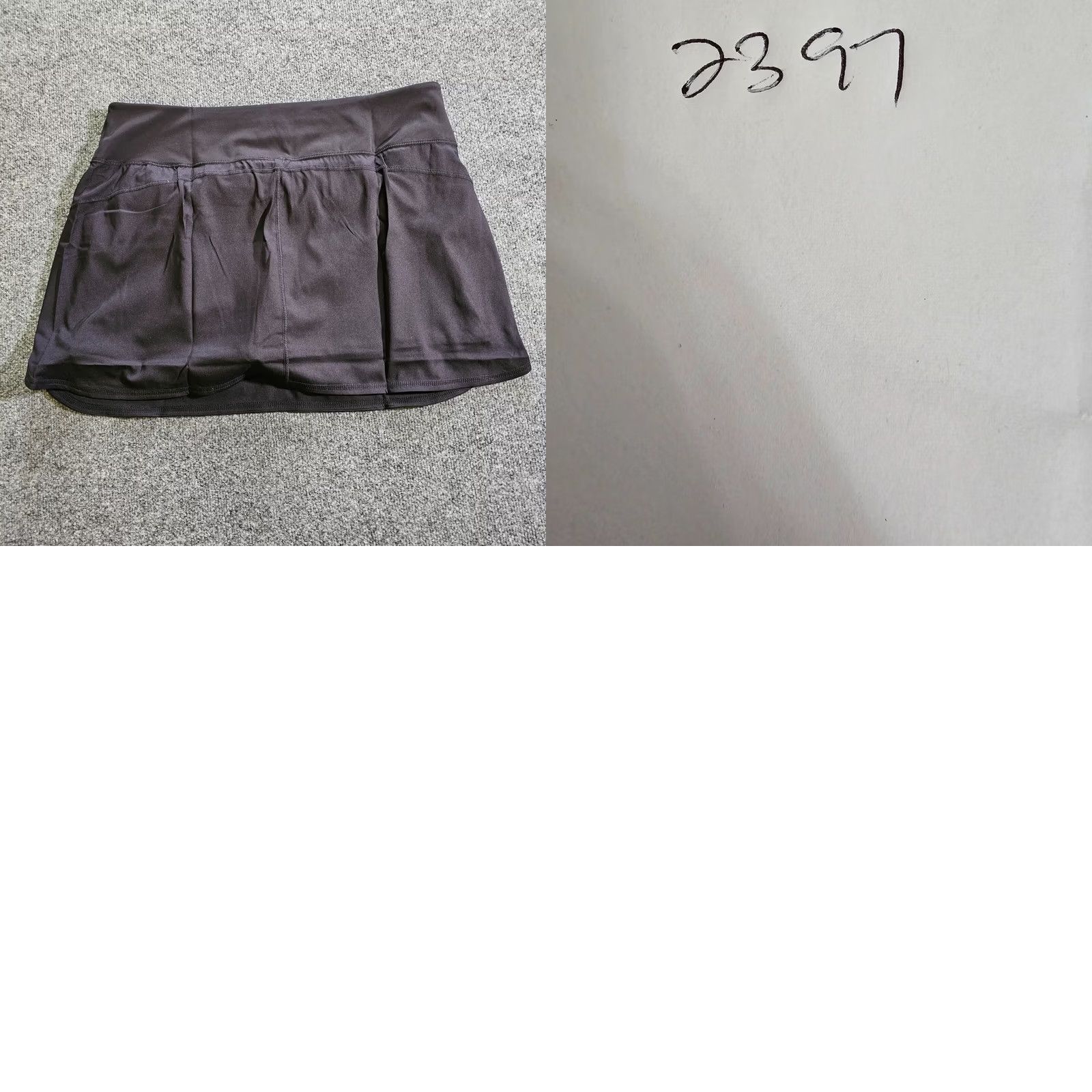 Vintage Zuda Skort Womens XL Petite Black Stretch Short Athletic Tennis Golf Casual Size 40" / US 18 - 8 Thumbnail