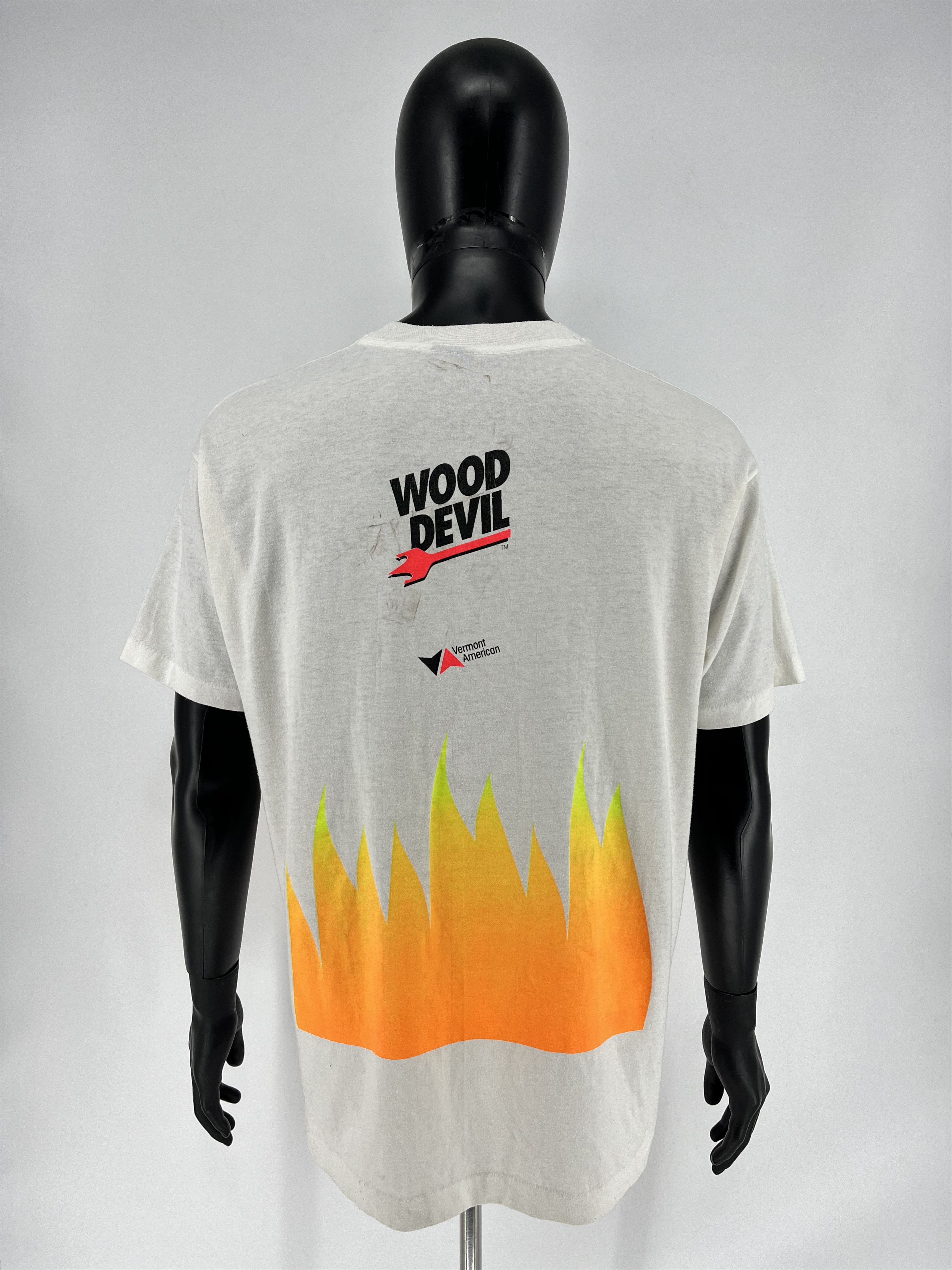 Vintage Vintage 90s The Devil Made Me Do It Graphic WOOD DEVIL Size US XL / EU 56 / 4 - 8 Thumbnail