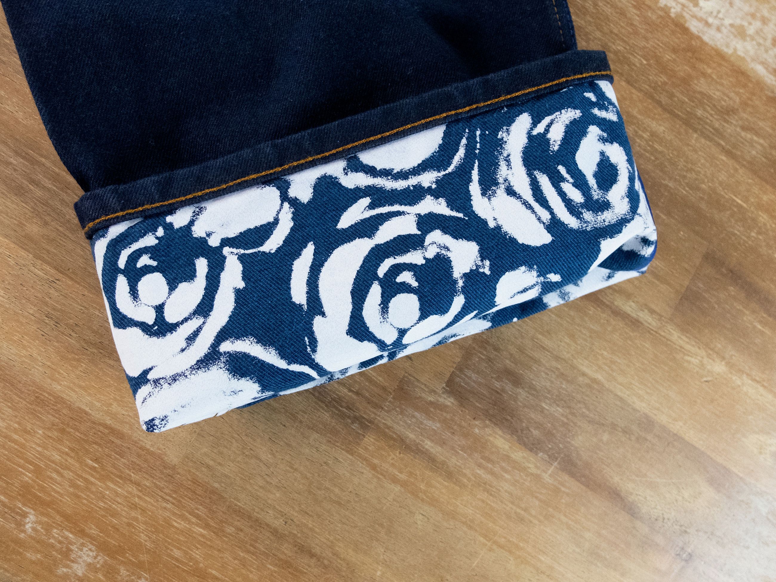 Burberry BURBERRY indigo blue rose print cuffs straight leg jeans 32 Size US 32 / EU 48 - 13 Thumbnail