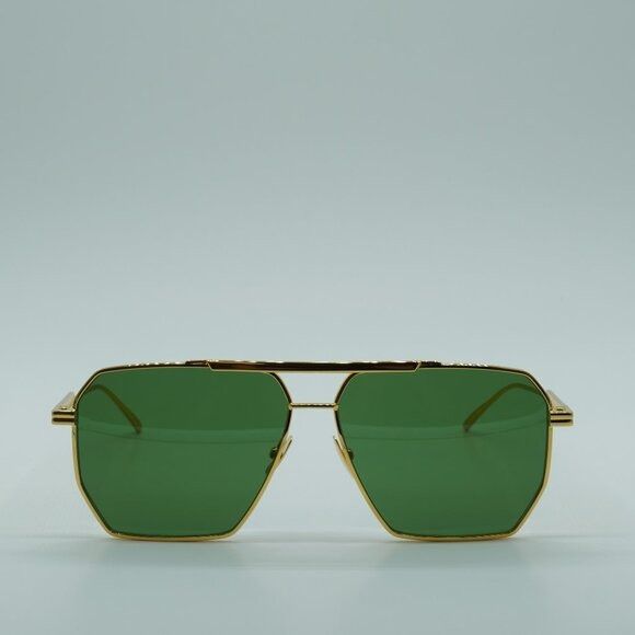 Bottega Veneta 🕶️ New Bottega Veneta BV1012S 004 Sunglasses - Gold Frame Size ONE SIZE - 4 Thumbnail