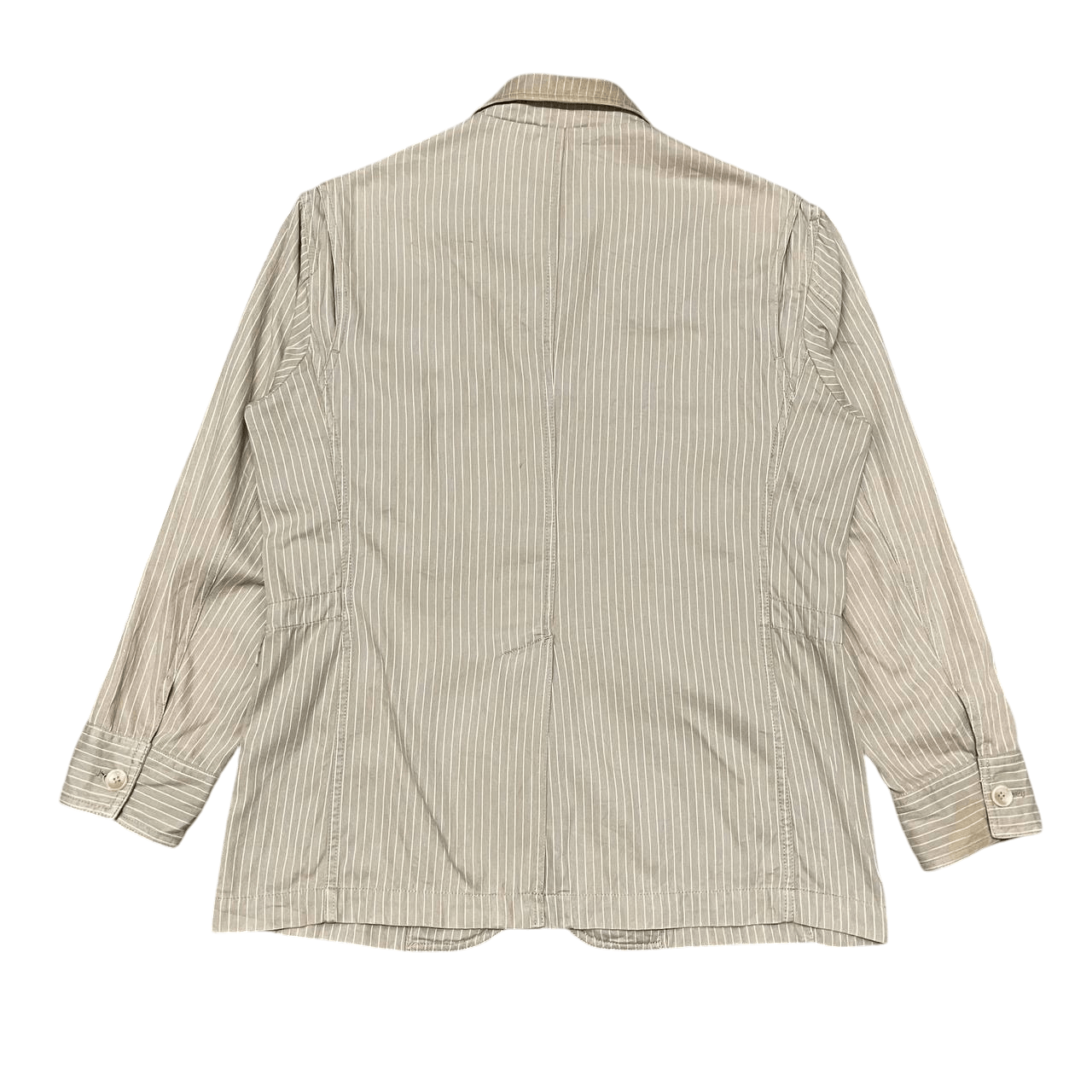 Kansai Yamamoto Vintage Kansai Jeans Chore Hickory Striped Jacket Size US L / EU 52-54 / 3 - 13 Thumbnail