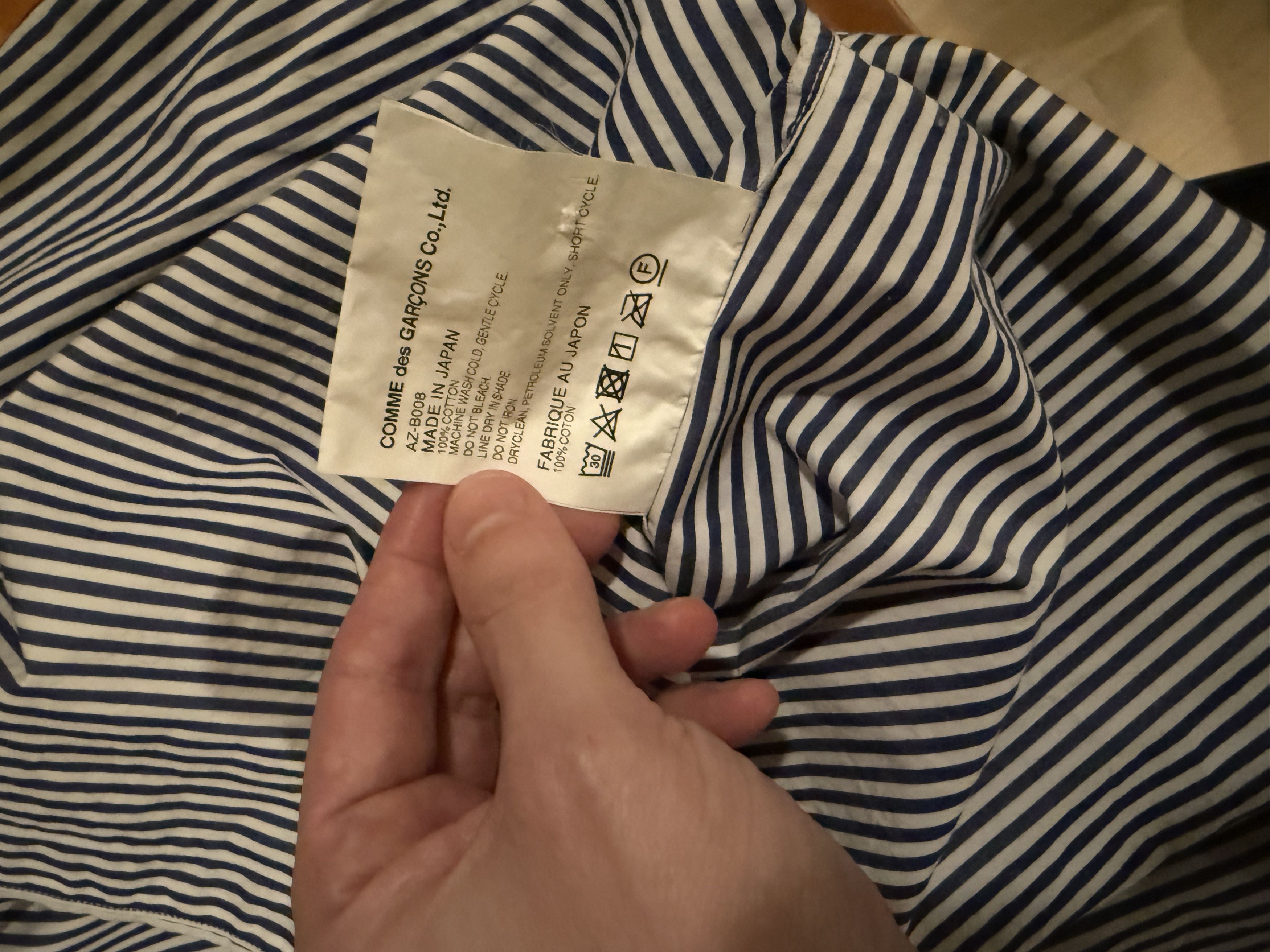 Comme des Garcons PLAY Comme des Garcons Striped Button Up Size US M / EU 48-50 / 2 - 6 Thumbnail