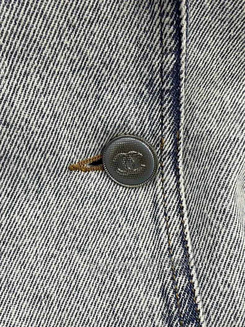 Chanel Chanel Denim stitched tweed long windbreaker jacket Size XXS / US 00 / IT 34 - 2 Thumbnail