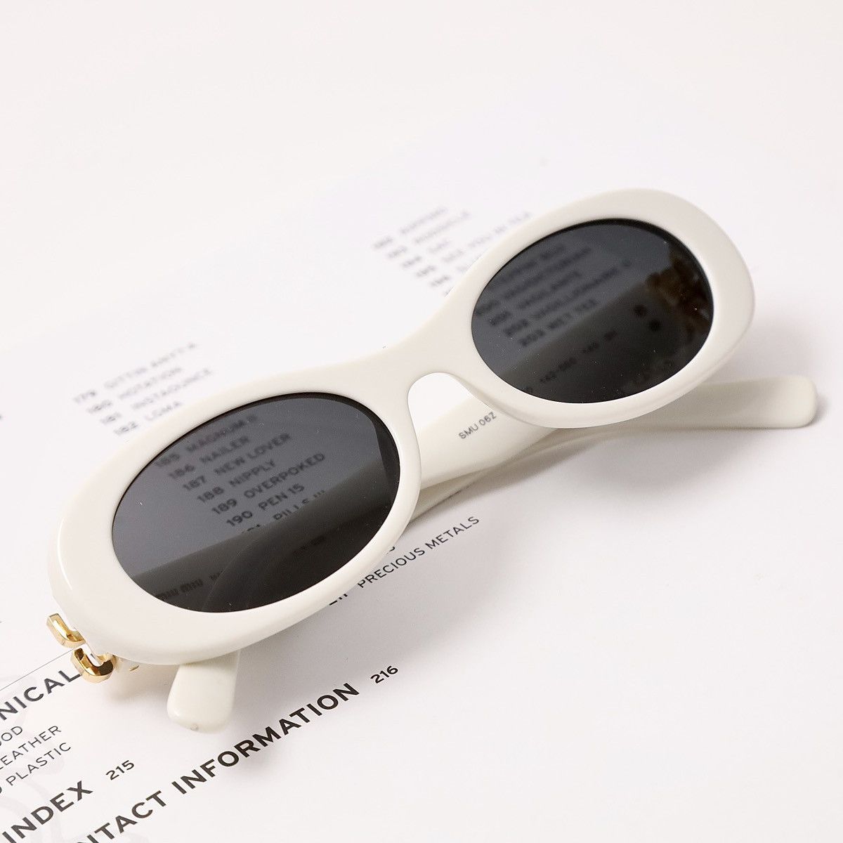 Miu Miu MIU MIU 0MU 06ZS SUNGLASSES Size ONE SIZE - 6 Thumbnail
