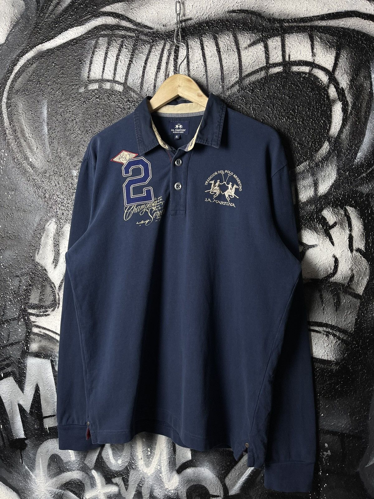 Vintage La Martina Rugby Long Sleeve Polo Men’s Size XL Size US XL / EU 56 / 4 - 1 Thumbnail