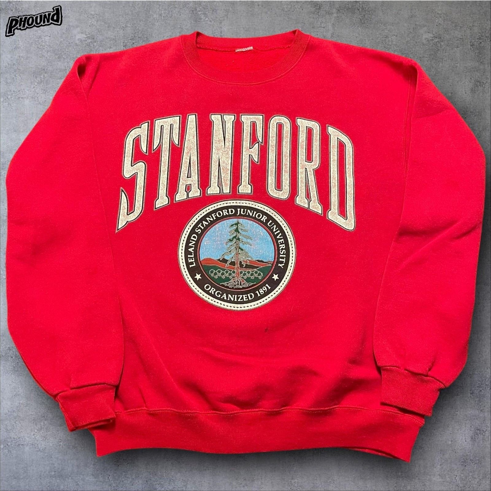 Vintage Stanford Cardinal Sweatshirt Crewneck Pullover Mens Red Size US L / EU 52-54 / 3 - 1 Thumbnail