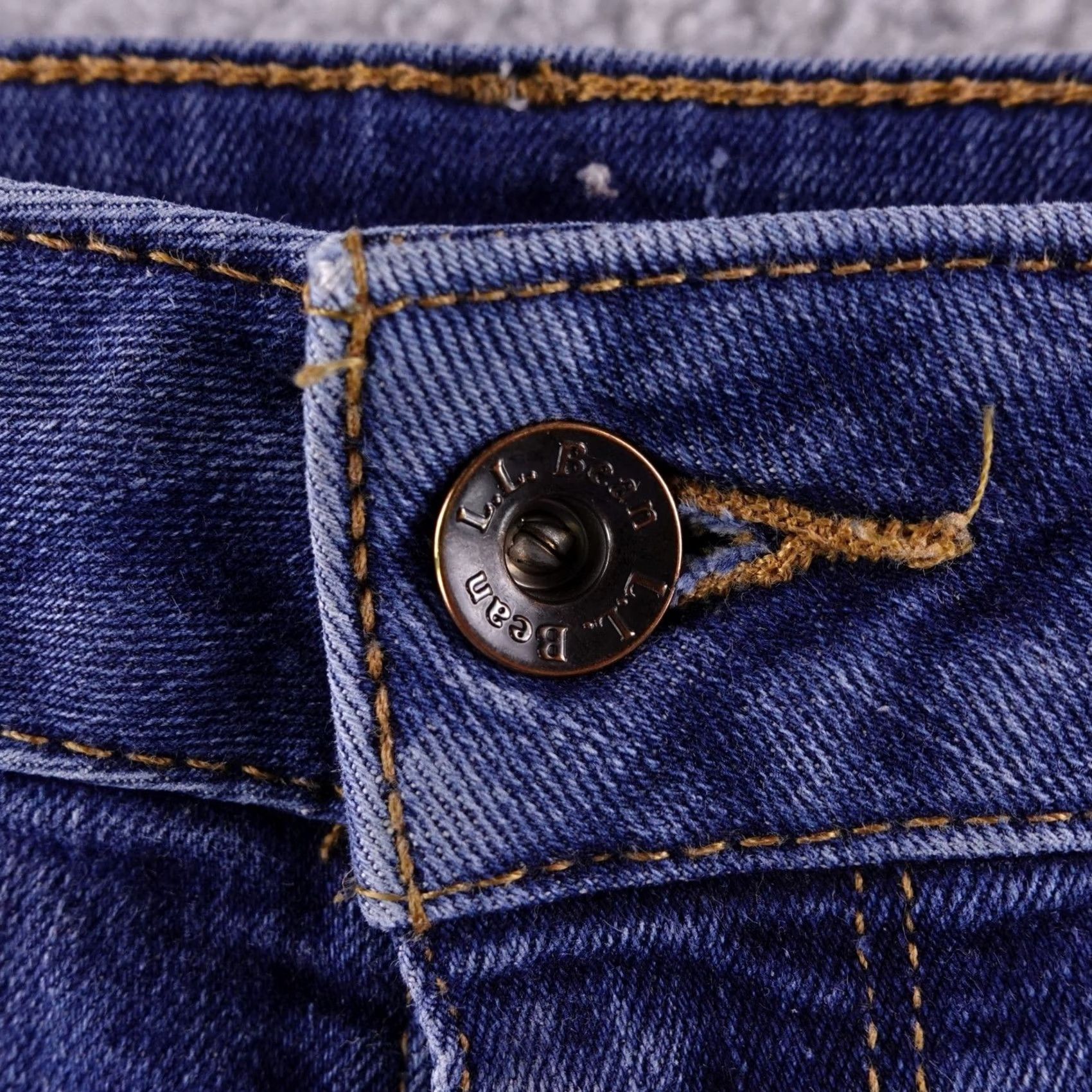 Denime LL Bean Women Jeans Straight Blue Denim Size 12 Size 34" / US 12 / IT 48 - 4 Thumbnail