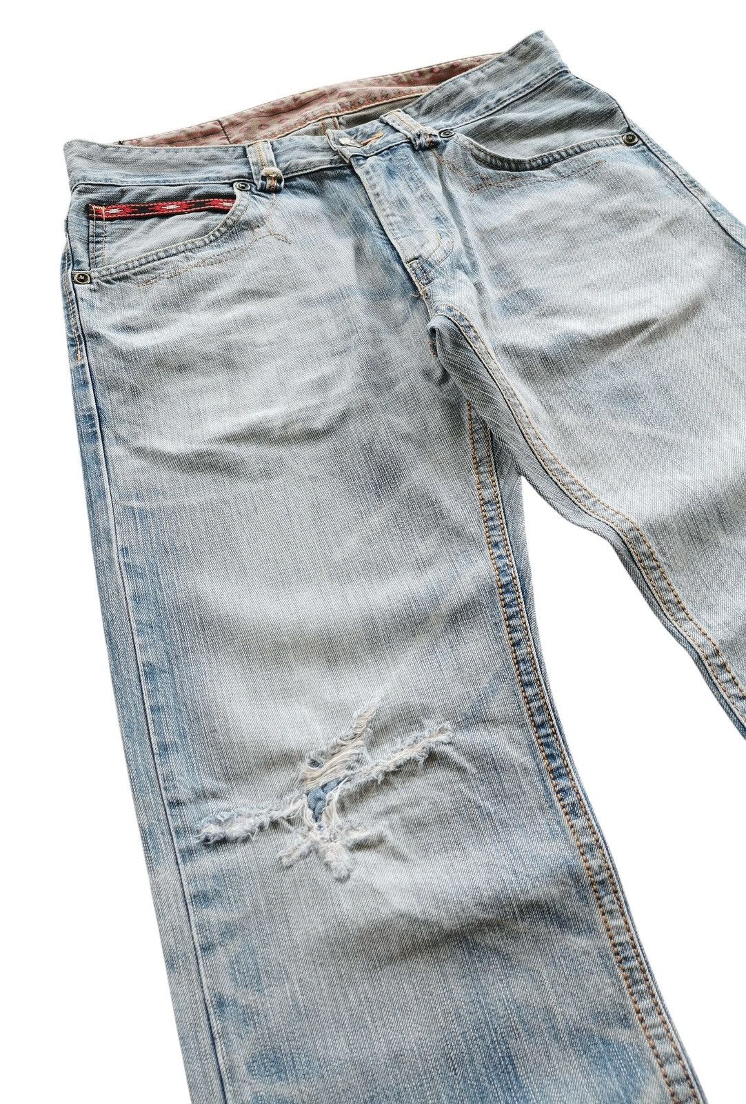 Edwin Vintage Edwin Distressed Denim Jeans ▫️ Size 34x34 Size US 34 / EU 50 - 5 Thumbnail